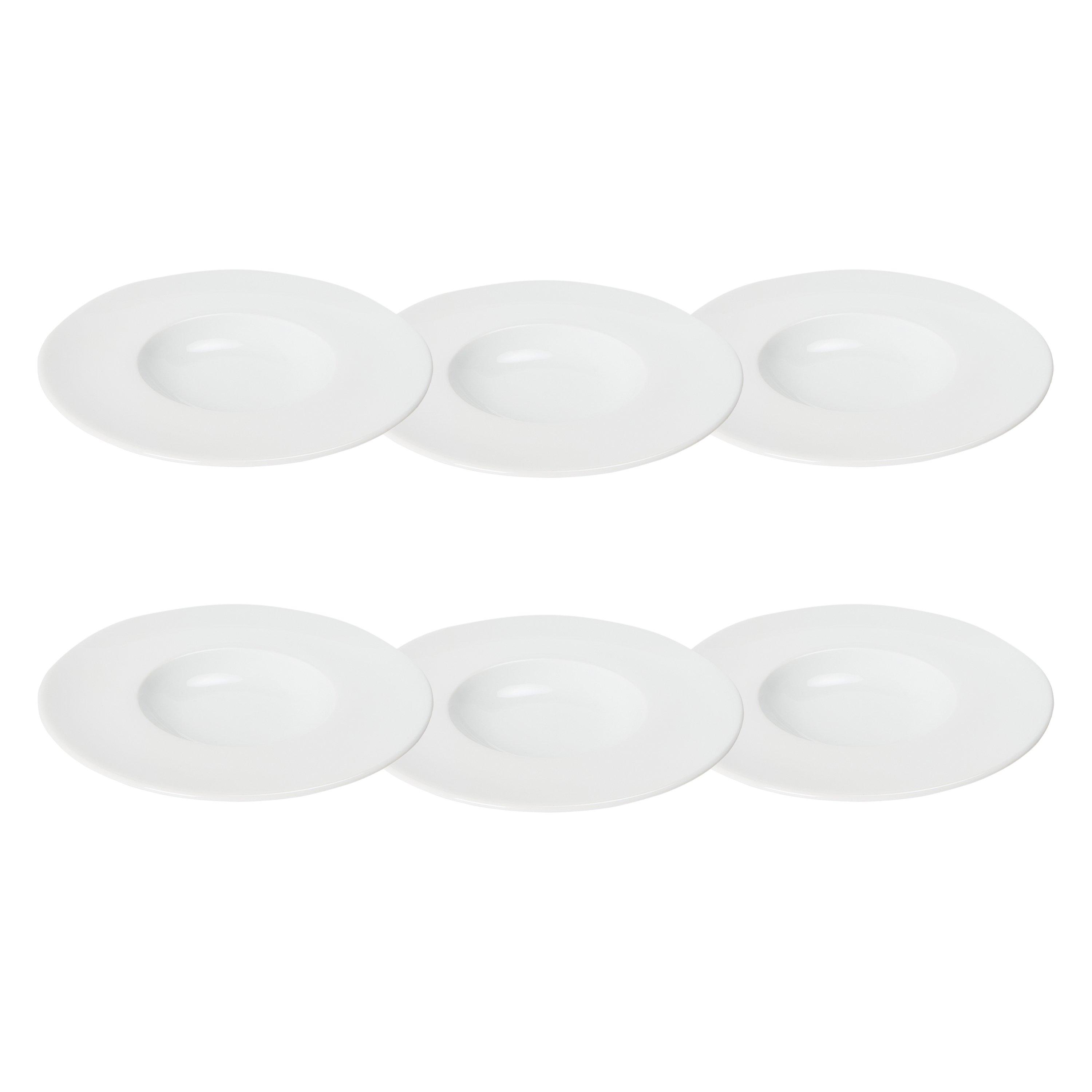 White - Unknown - Large Sampling Plate Set of 6 - 1