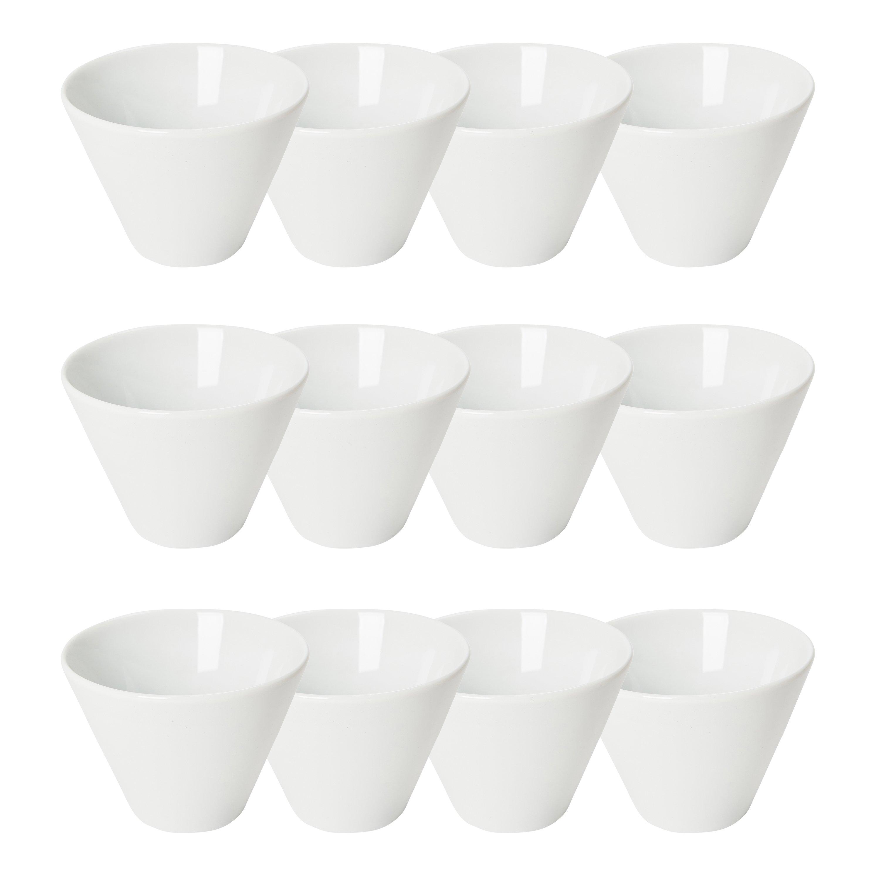 White - Unknown - Porcelain Pot 28 cl Set of 12 - 1
