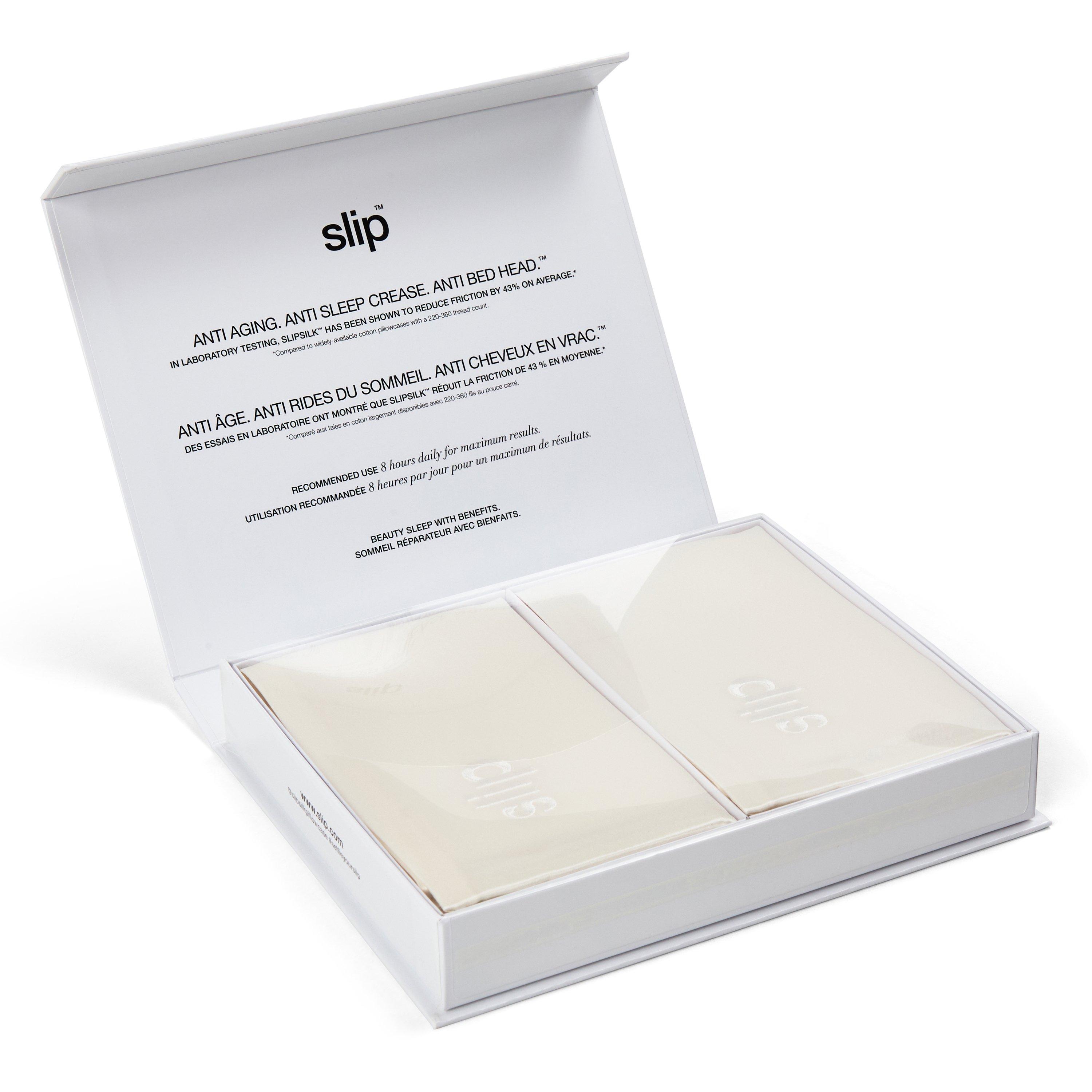 Not Applicable - Slip - QUEEN PILLOWCASE DUO - WH - 2