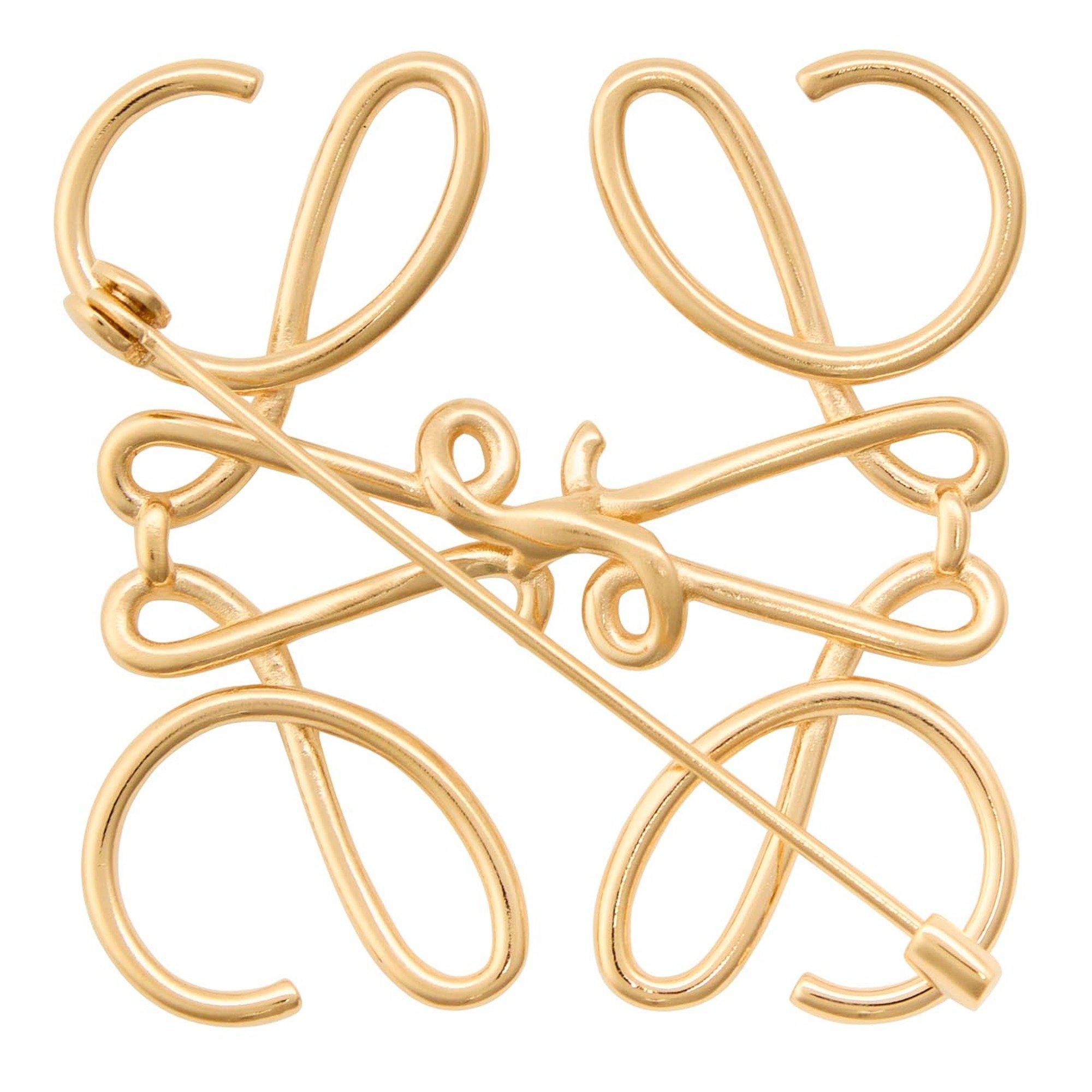GOLD - Loewe - Women's Anagram Brooch - 2