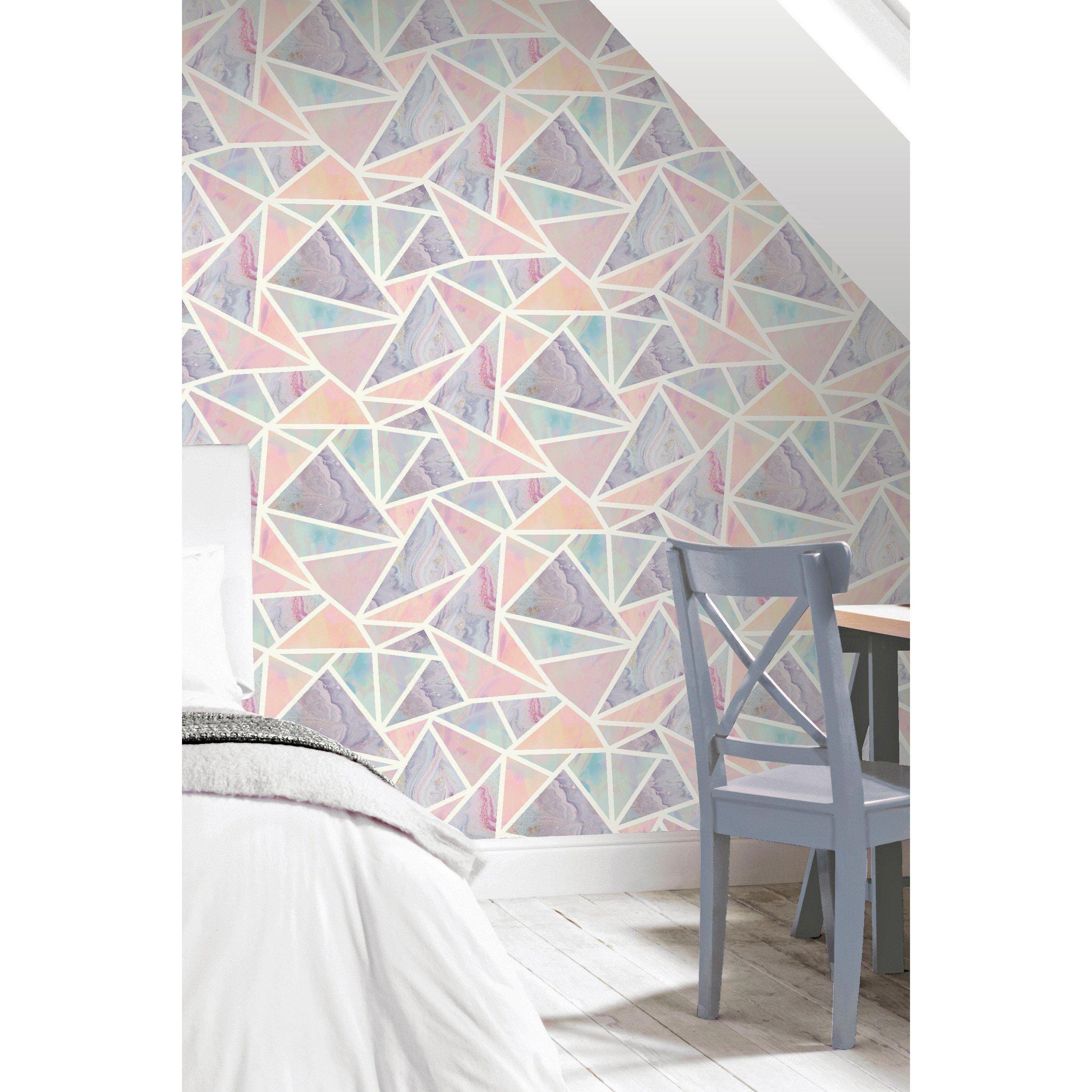 Multi - Arthouse - Pastel Geo Wallpaper