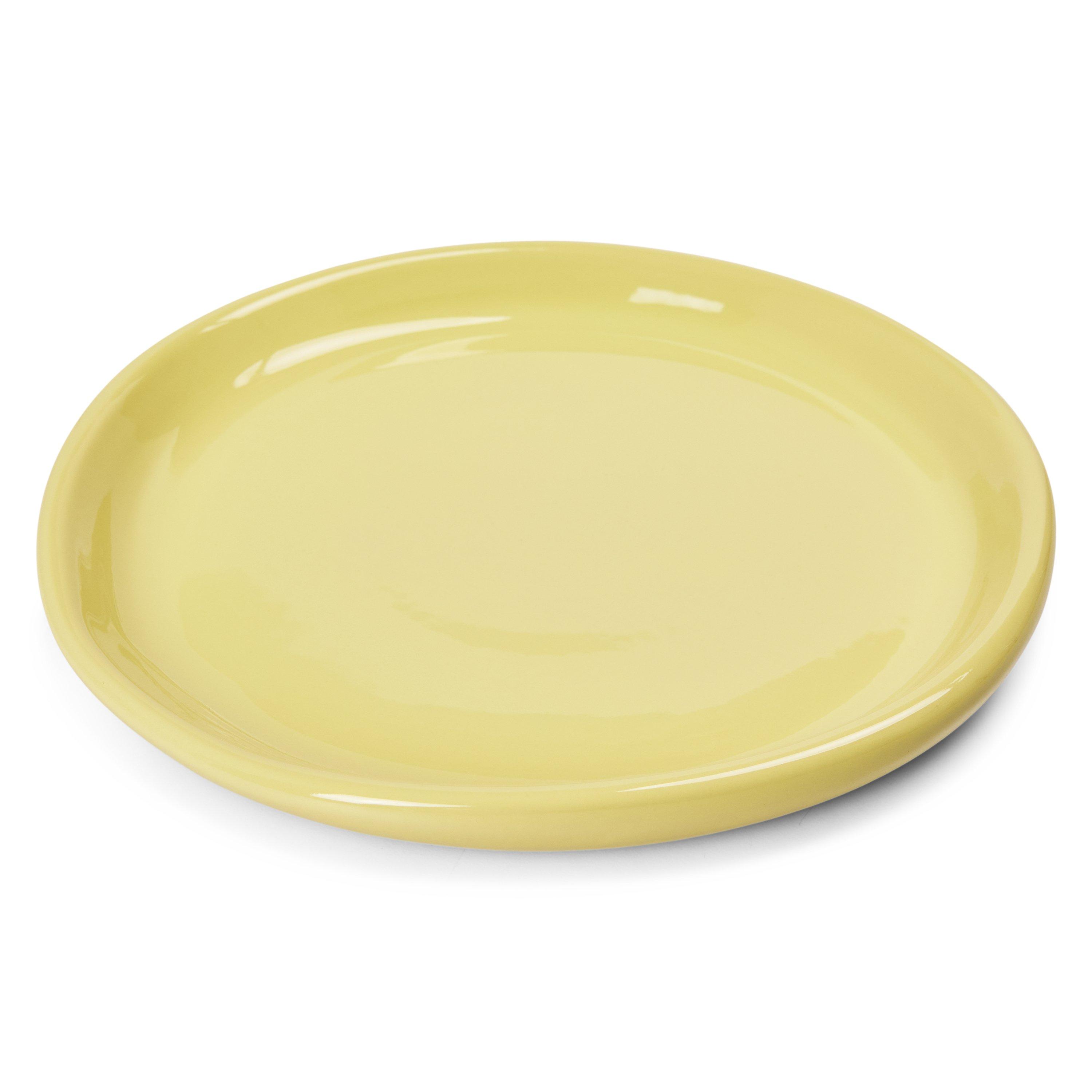 YELLOW - RedDuo - Loads of Line Porcelain Stoneware Dinner Plate - 1
