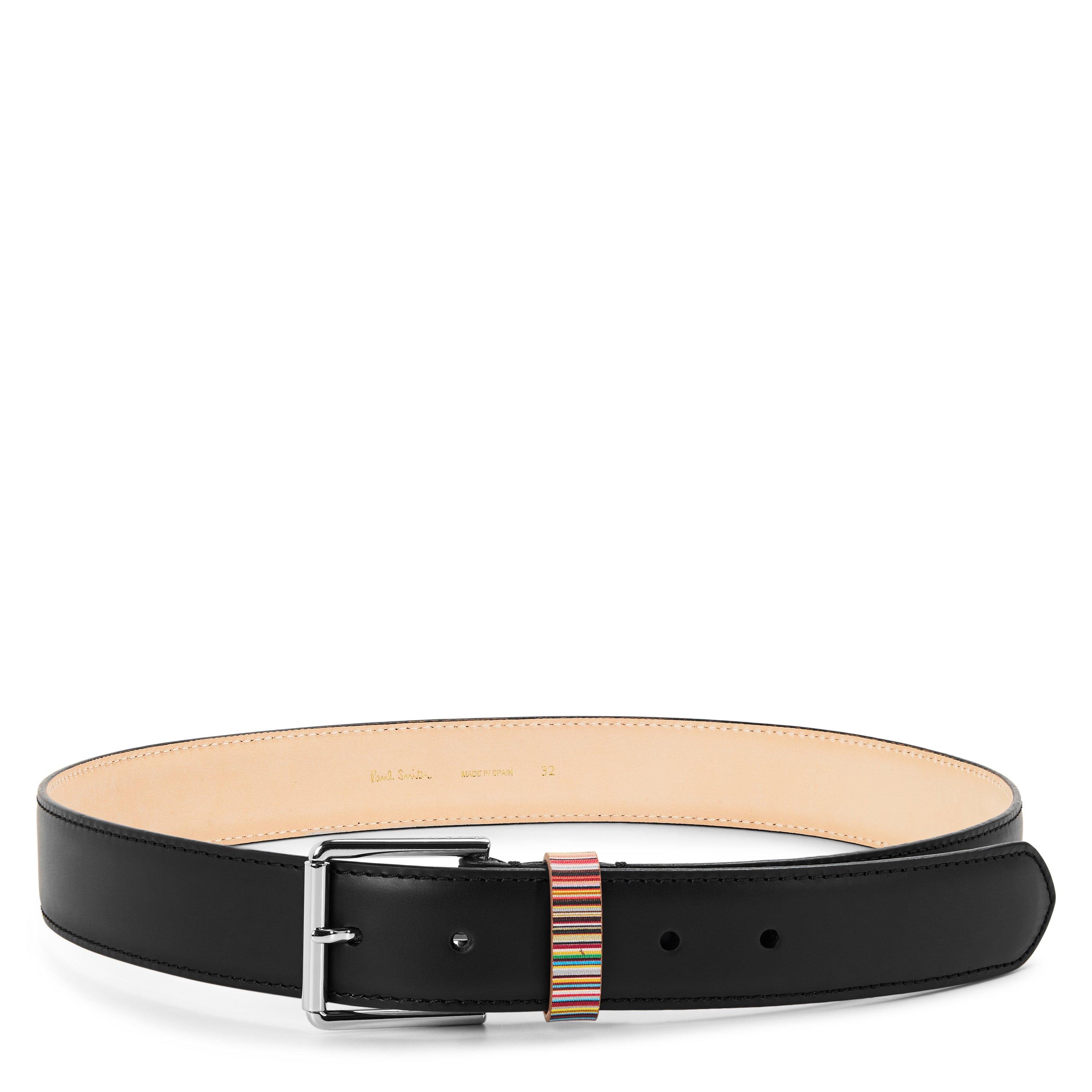 BLACK - Paul Smith - PS MEN BELT M STRP KEEPER - 1
