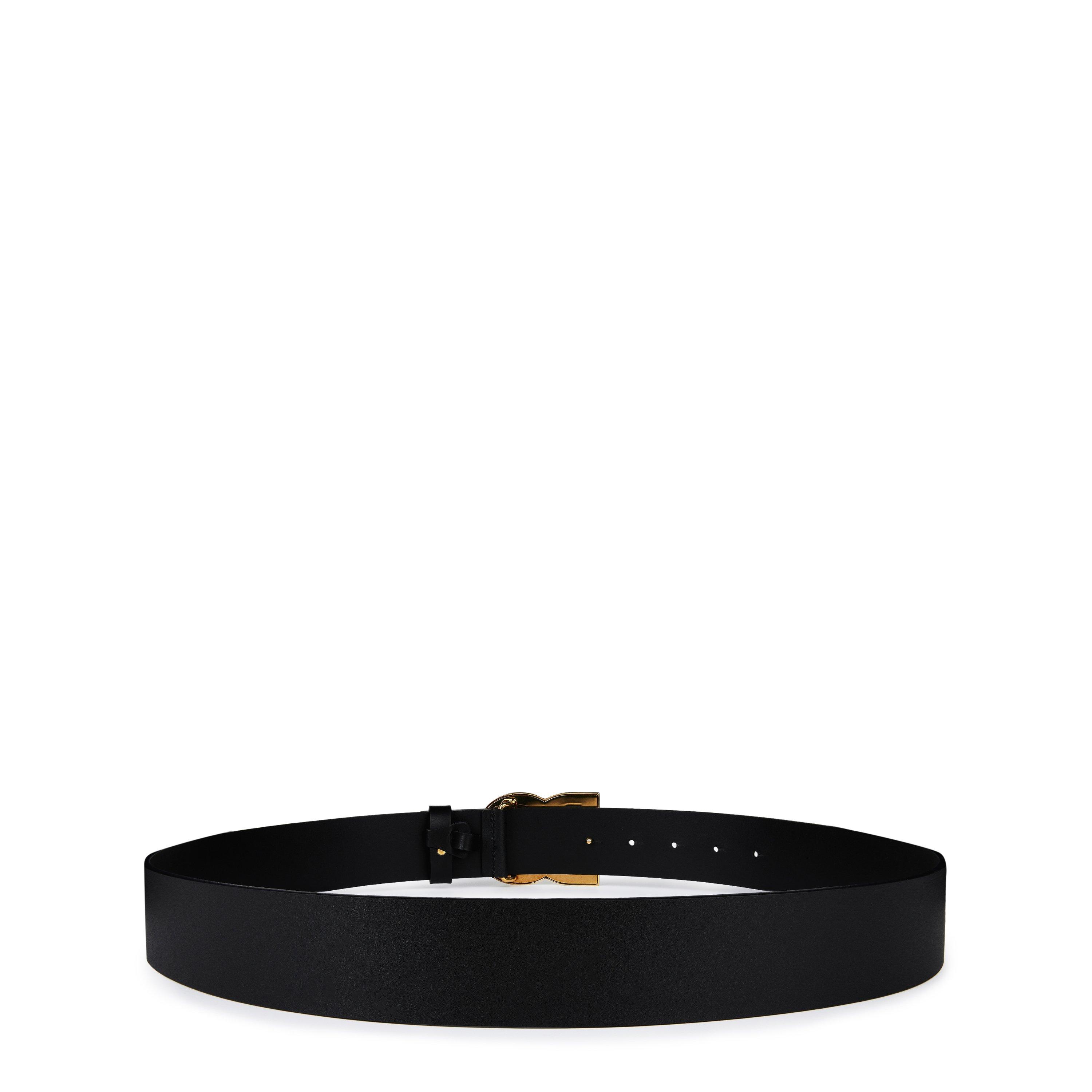 BlackGold 8E831 - Dolce and Gabbana - Men's Interlock Logo Leather Buckle Belt, 40mm - 3