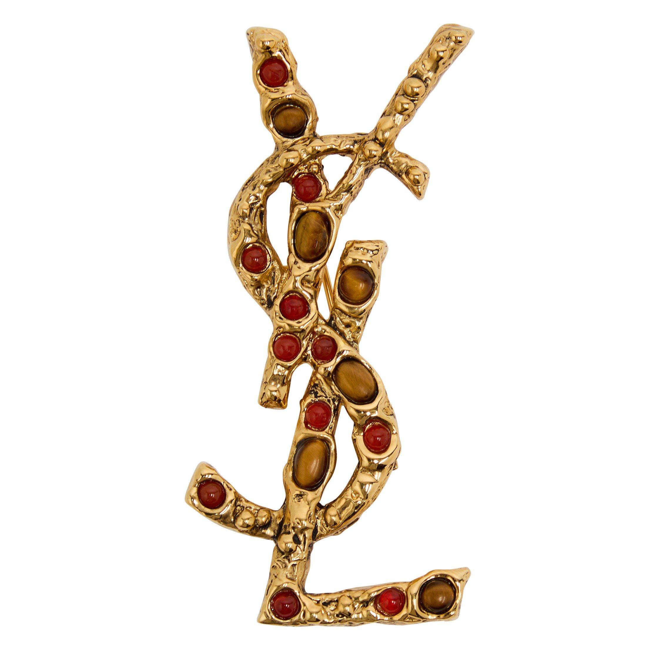 GOLD AND OTHER - Saint Laurent - BROCHE CASSANDRE SER
