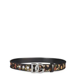 Dolce and Gabbana Camo Interlock Belt