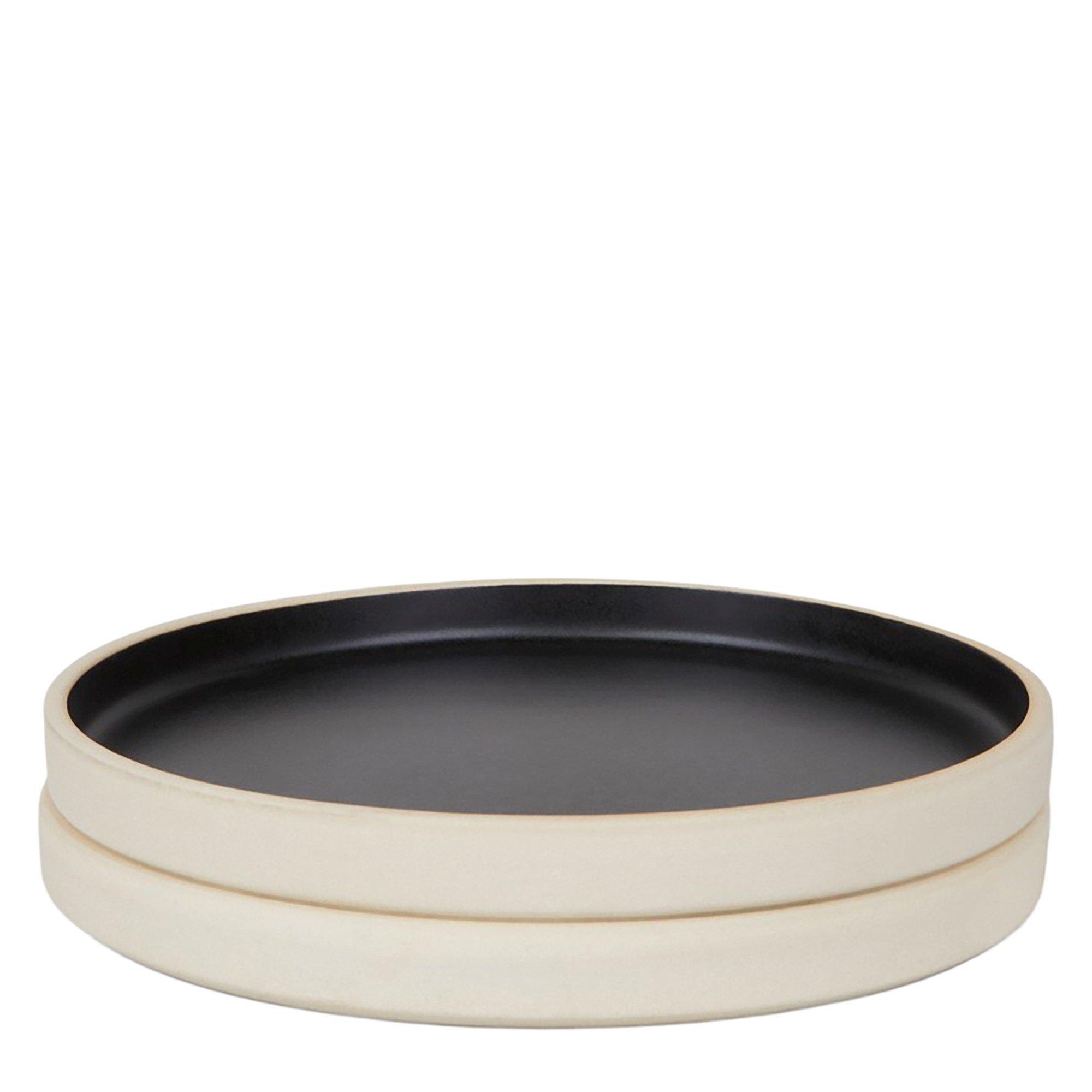 BLACK - Frama - OTTO CERAMIC PLATE SET 2 BLACK