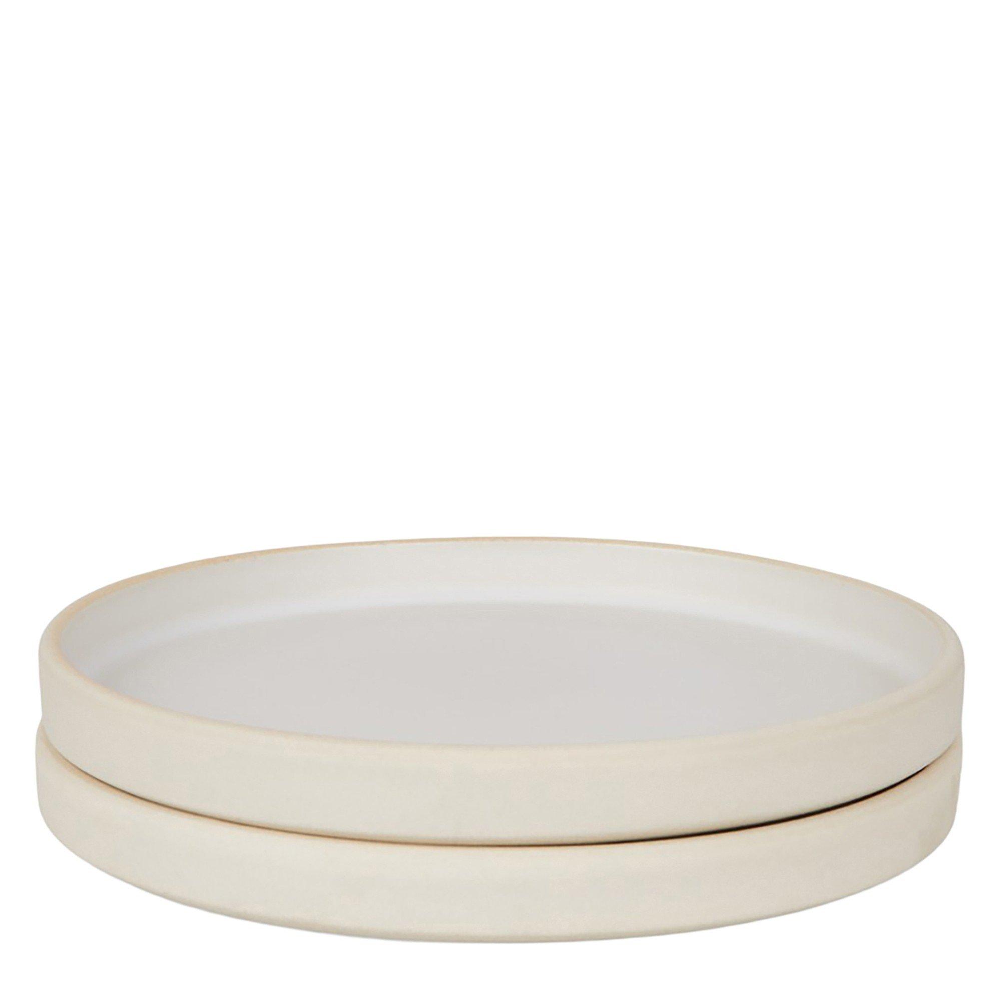 WHITE - Frama - OTTO CERAMIC PLATE SET 2 NATUR