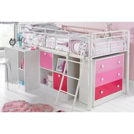 Homelife Mezzo Kids Mid Storage Sleeper Bed