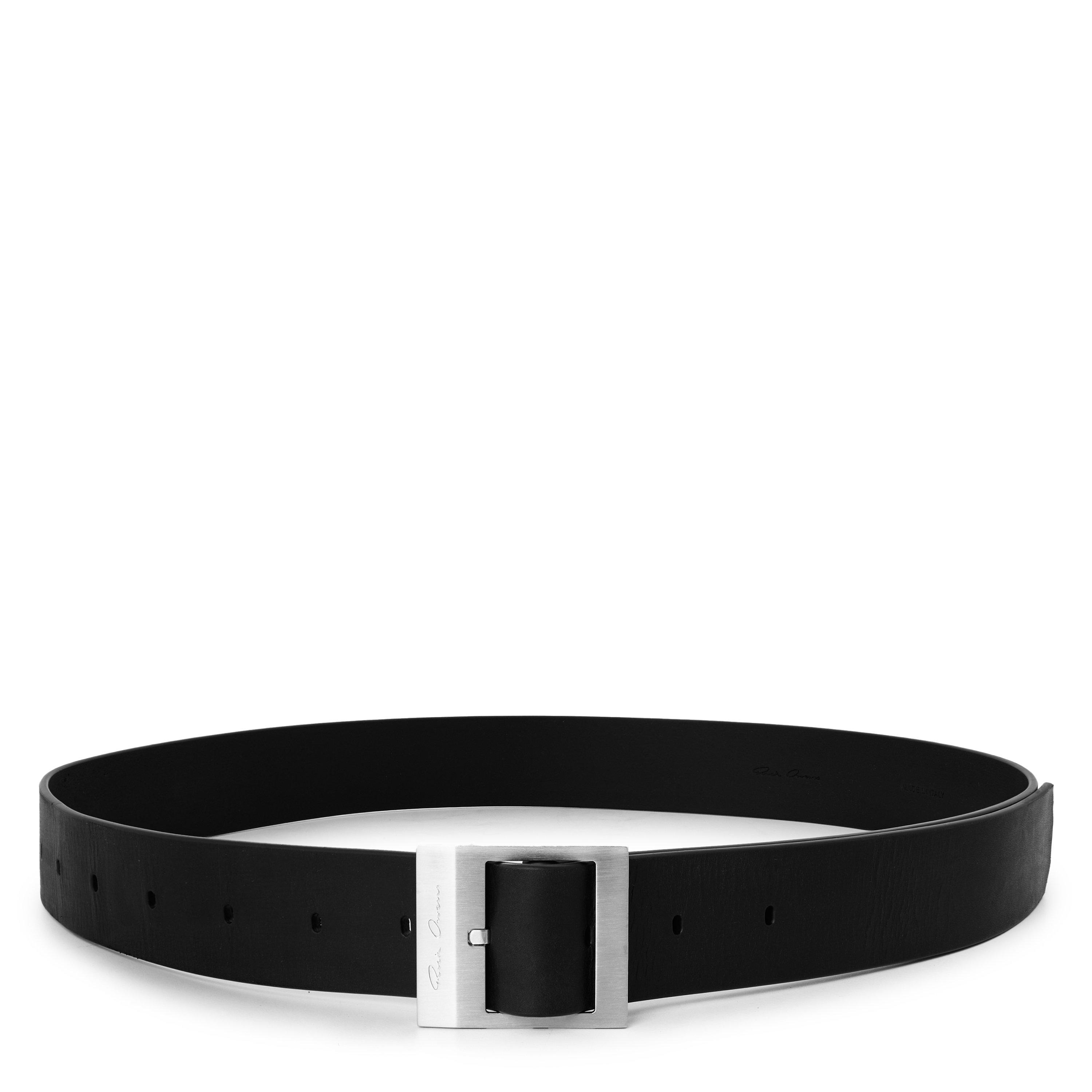 BLACK - Rick Owens - CINTURA IN PELLE - STOOGE - 1