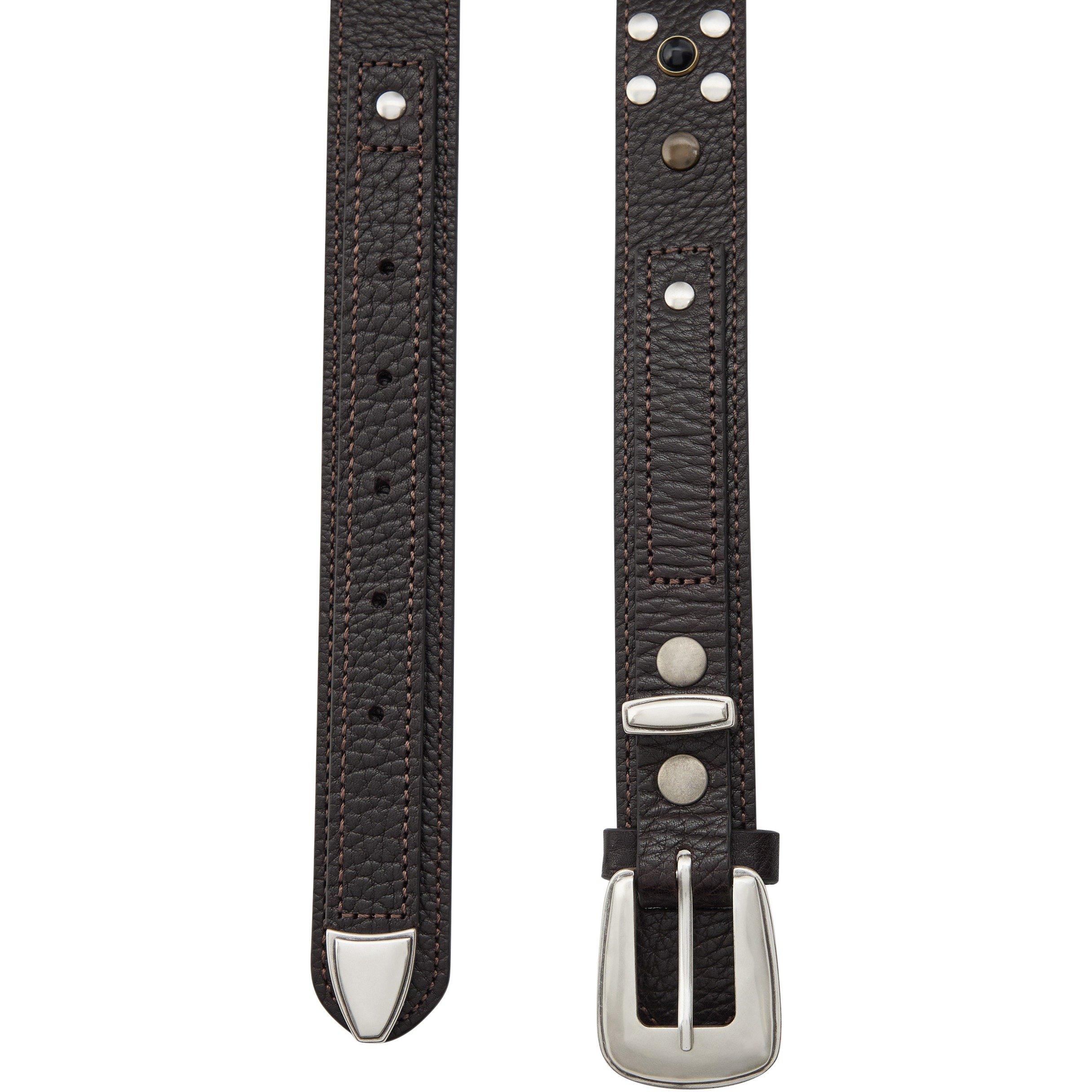 DARK BROWN - Lemaire - Western Leather Belt - 2