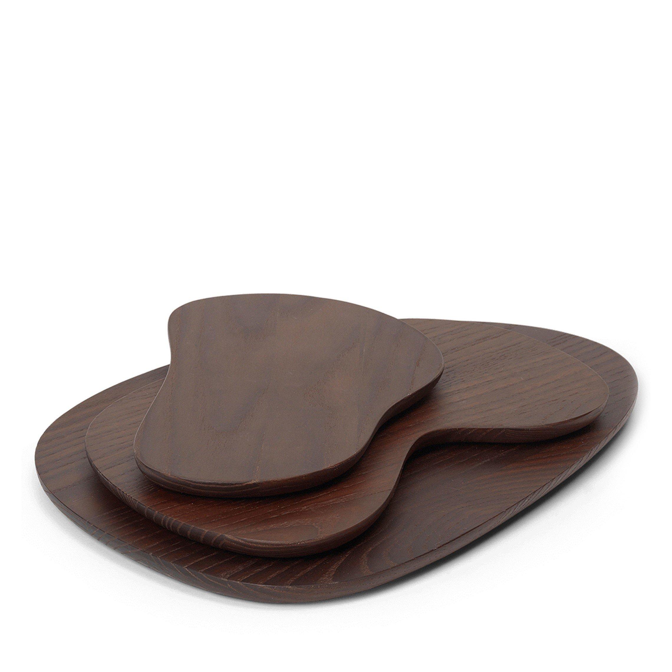 DARK BROWN - ferm LIVING - CAIRN CUTTING BOARDS SET3