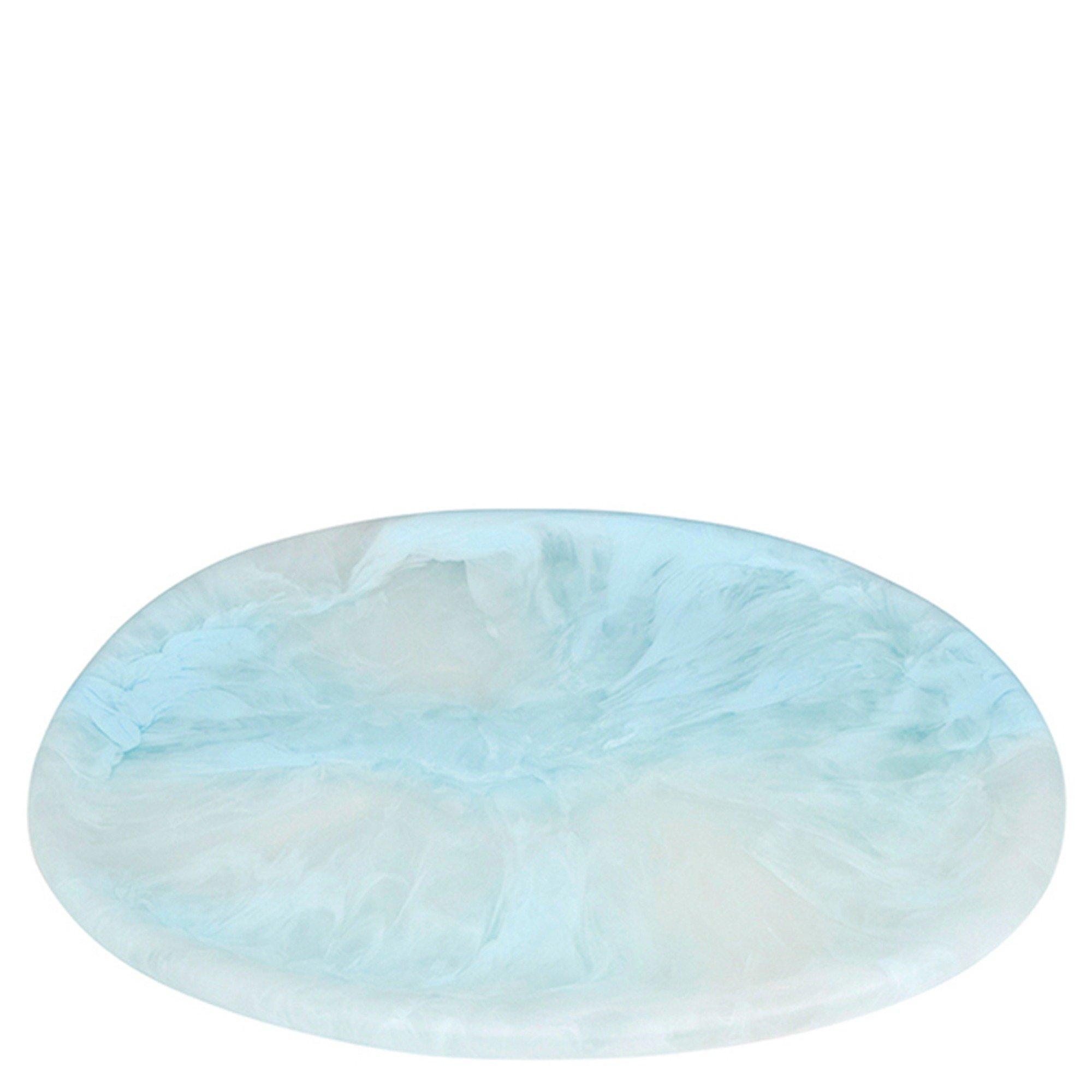 LIGHT BLUE - Dinosaur Designs - Rock Oval Resin Plate - 2