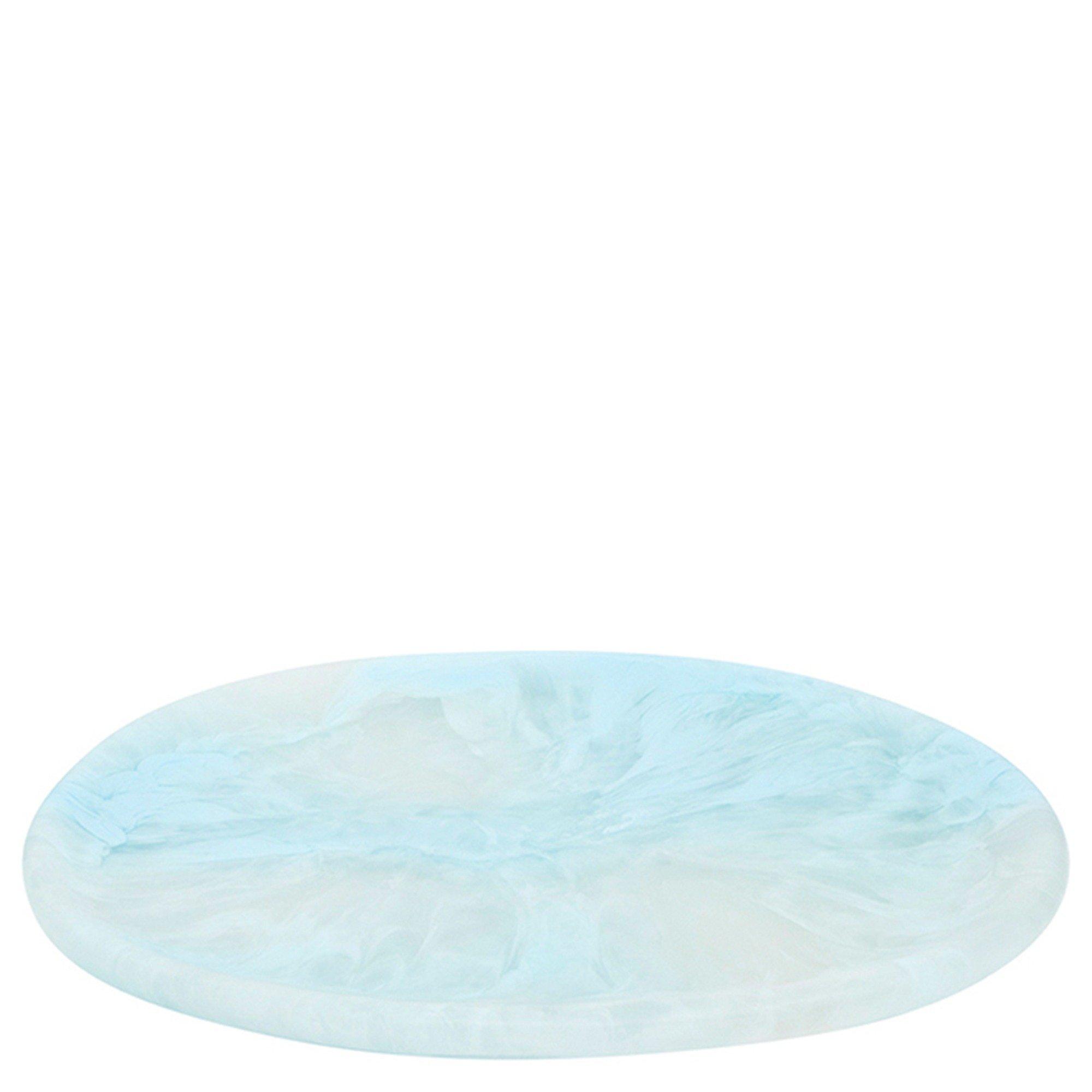 LIGHT BLUE - Dinosaur Designs - Rock Oval Resin Plate - 3