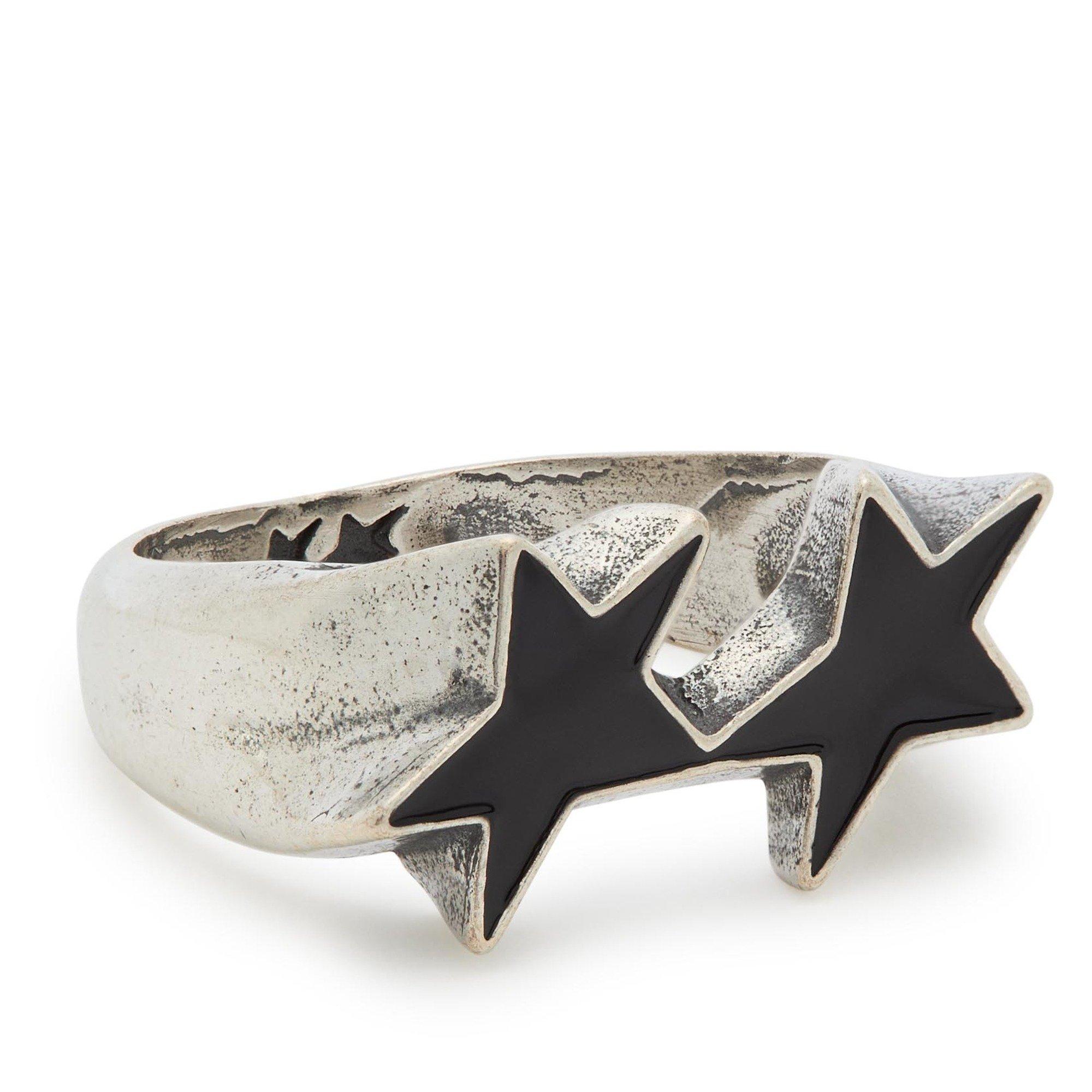 SILVER - TWOJEYS - TJ Icon Black Enameled Ring - 2