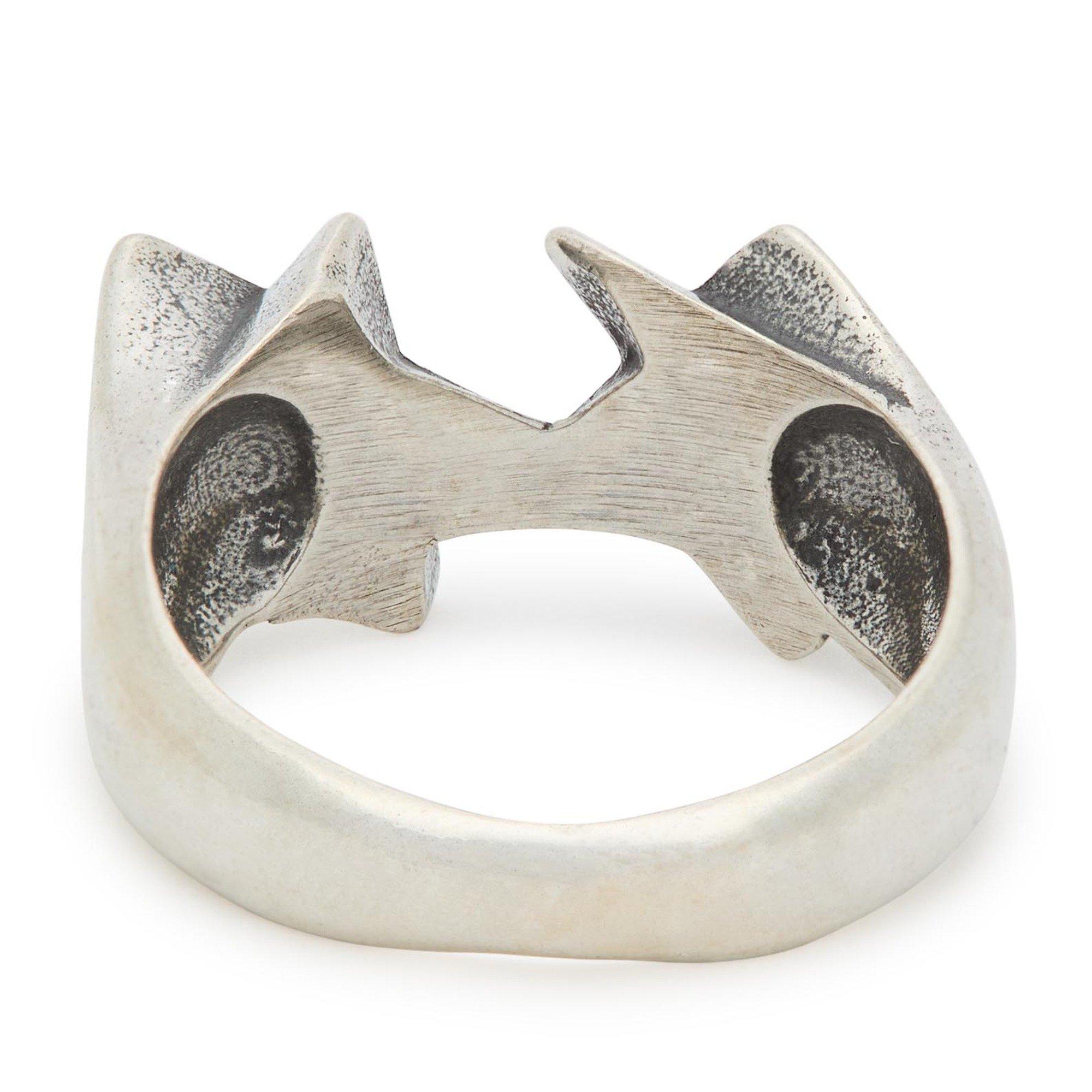 SILVER - TWOJEYS - TJ Icon Black Enameled Ring - 3