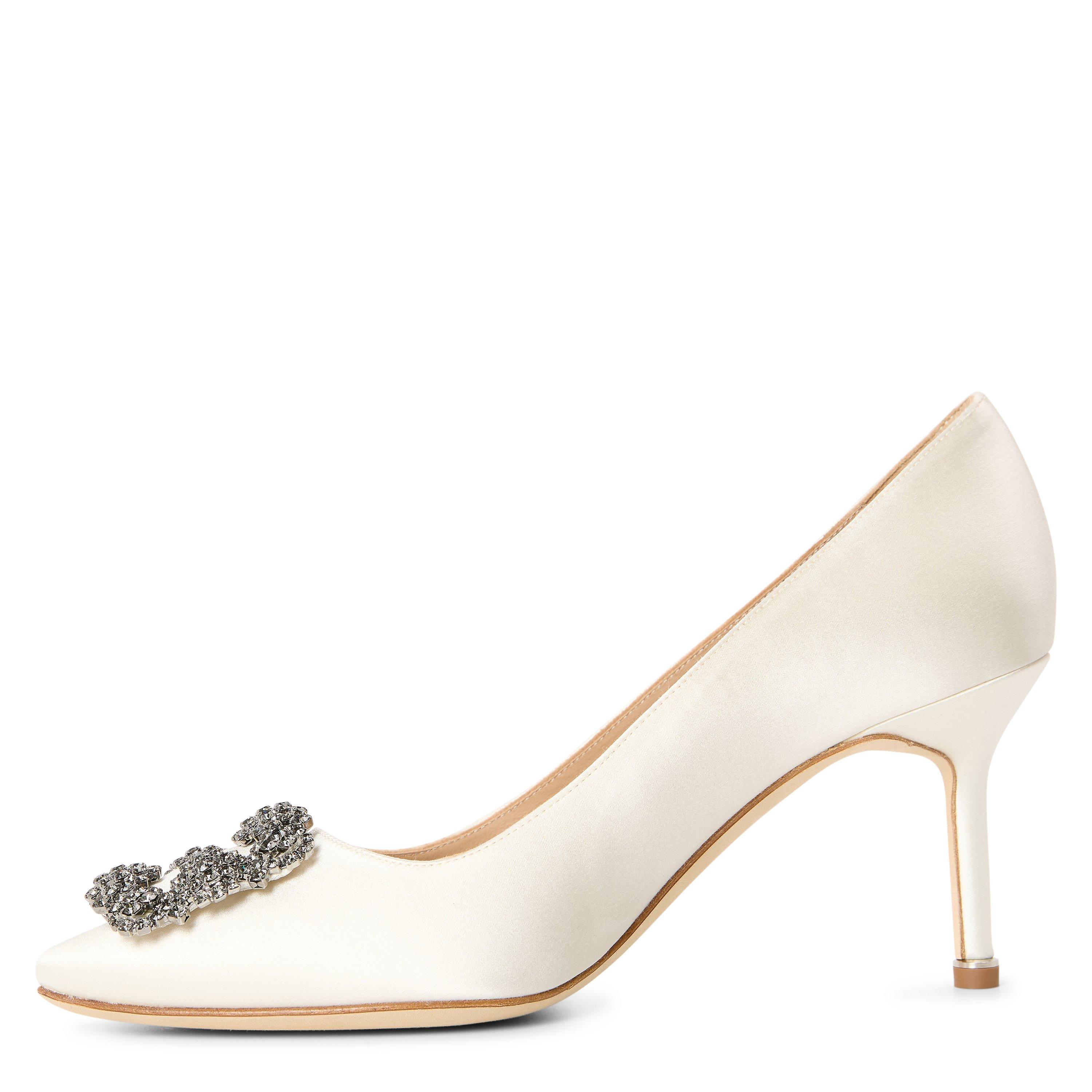 WHITE - Manolo Blahnik - HANGISI 70 SATIN - 2