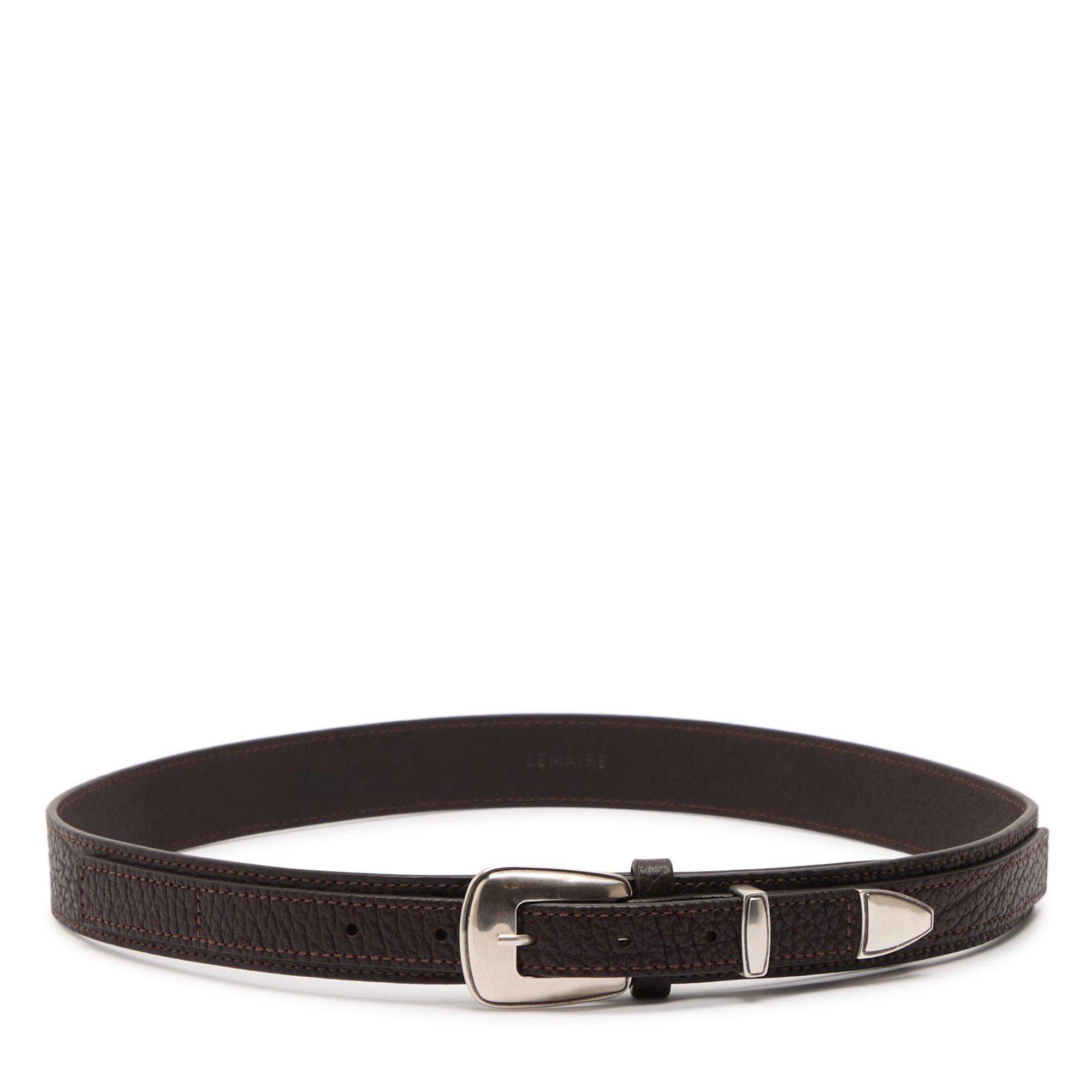 DARK BROWN - Lemaire - MINIMAL WESTERN BELT