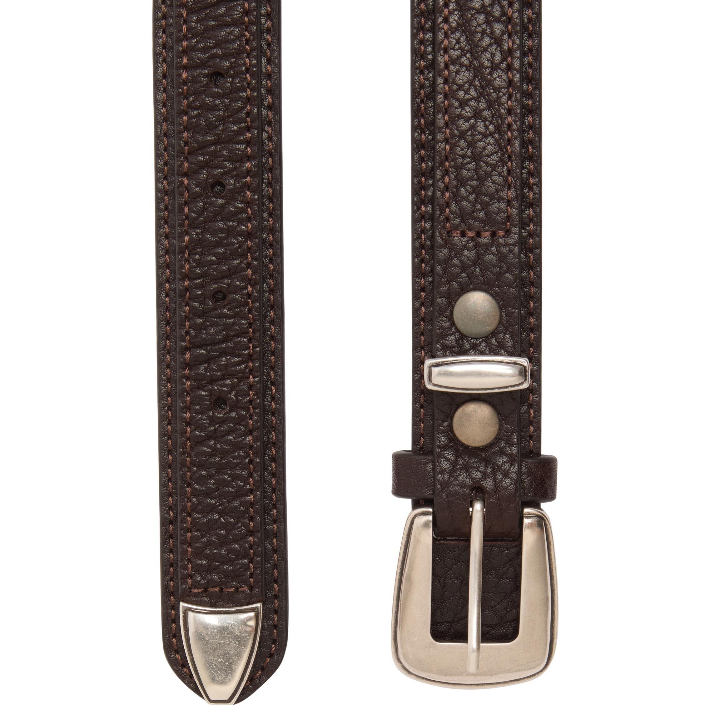 DARK BROWN - Lemaire - Minimal Western Leather Belt - 2