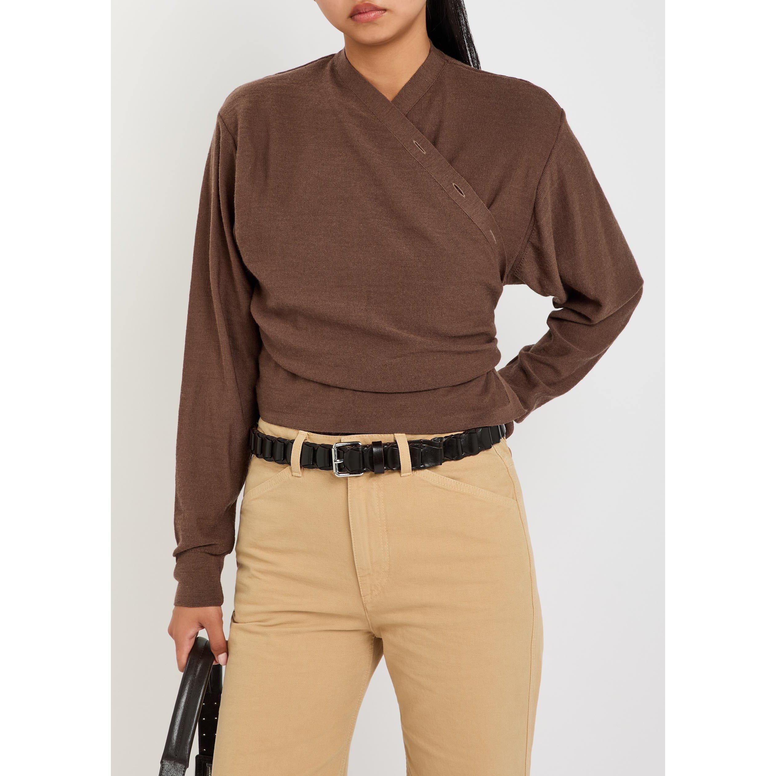 DARK BROWN - Lemaire - LEATHER LINK BELT 30 - 3