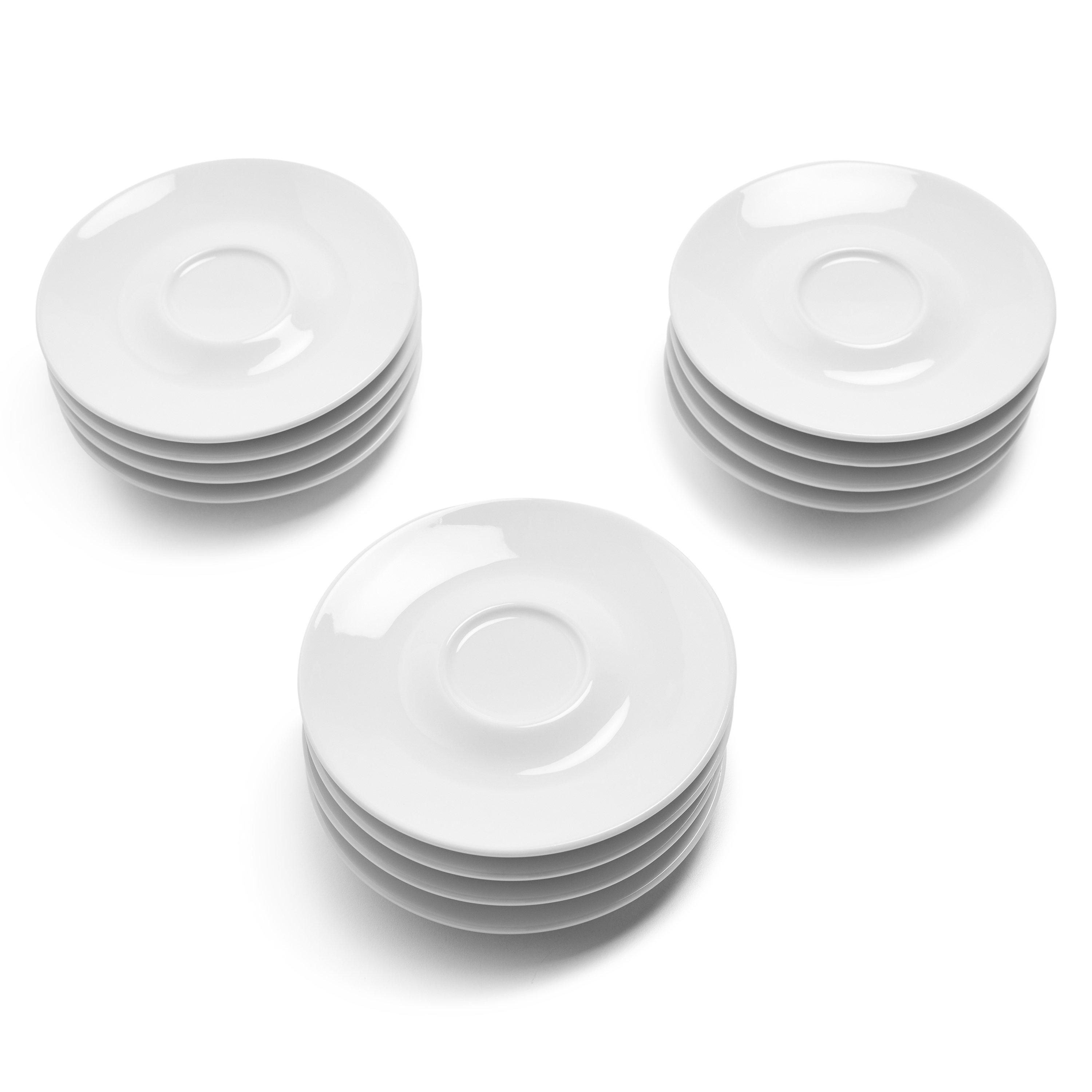 White - Unknown - Illy Espresso Saucer x 12 - 1