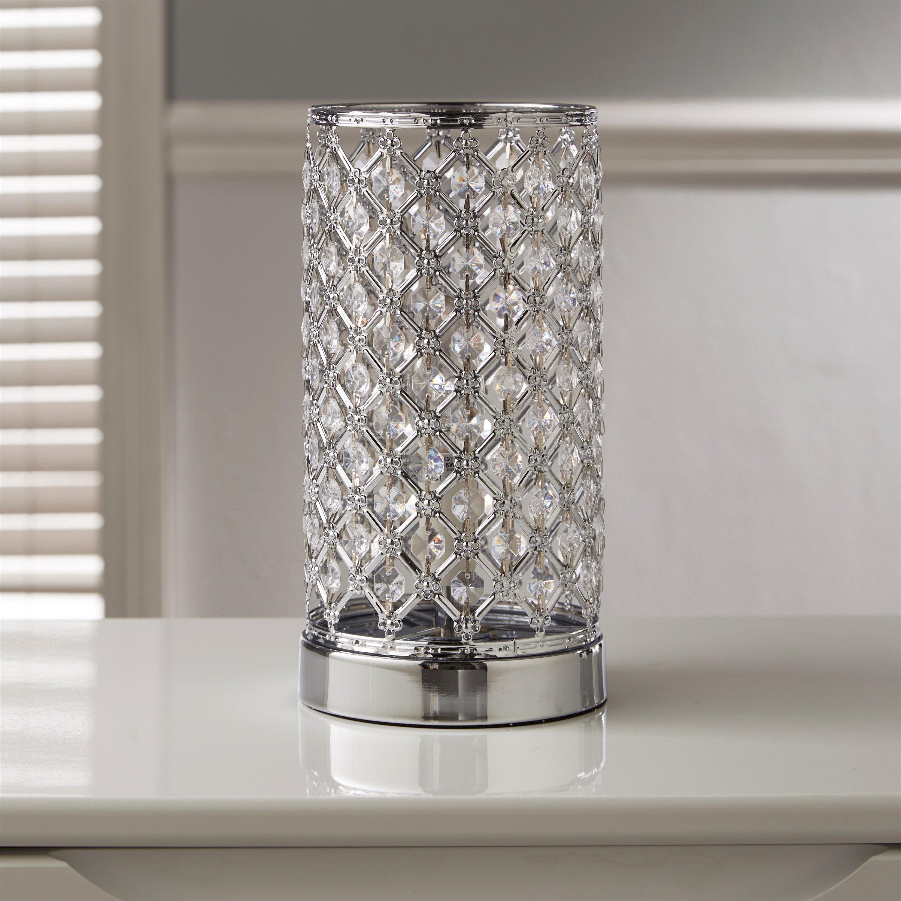 Chrome - K Living - Mikey Chrome Touch Pad Table Lamp - 2