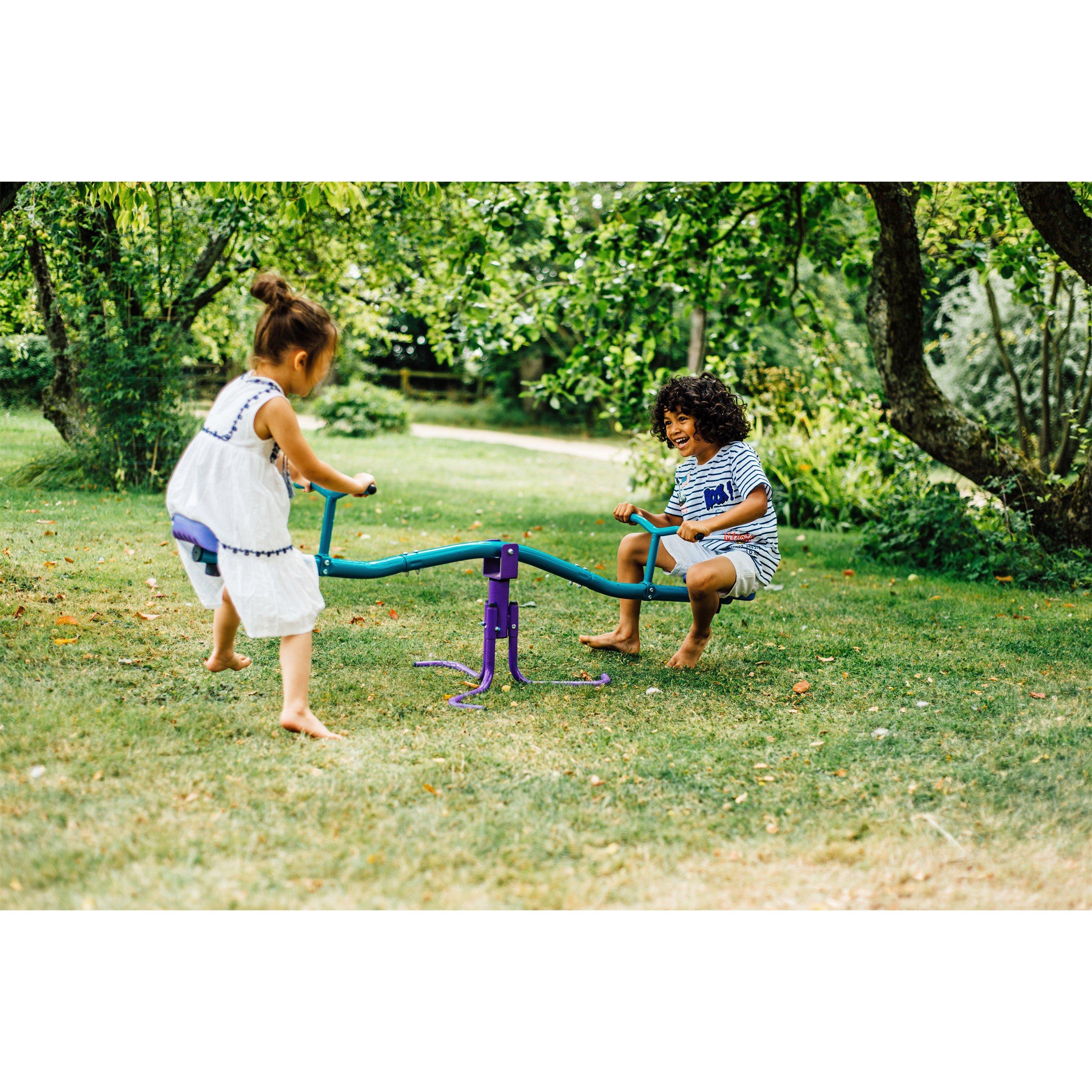 Blue/Purple - Plum Play - Rotating See Saw - Purple/Teal - 5