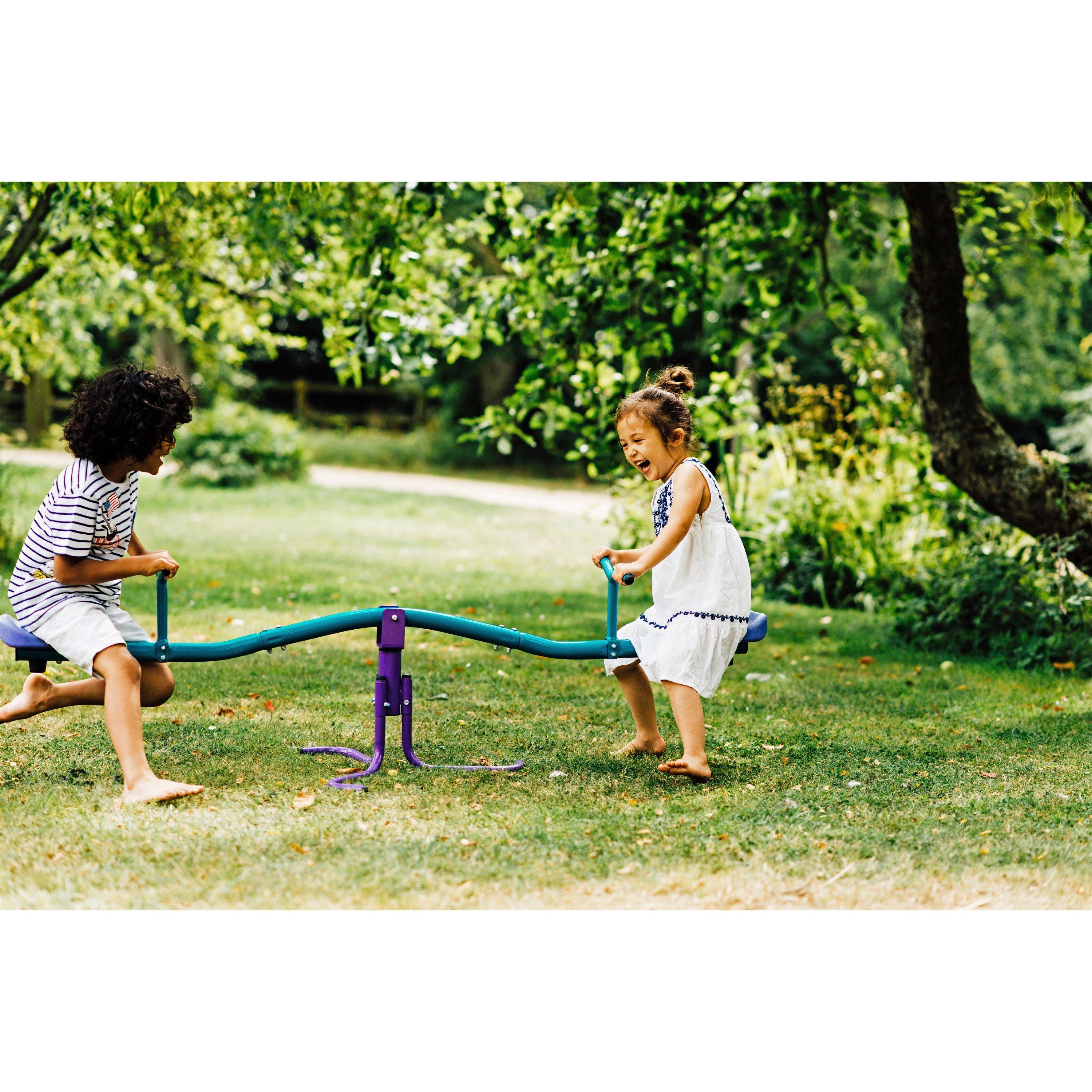 Blue/Purple - Plum Play - Rotating See Saw - Purple/Teal - 6
