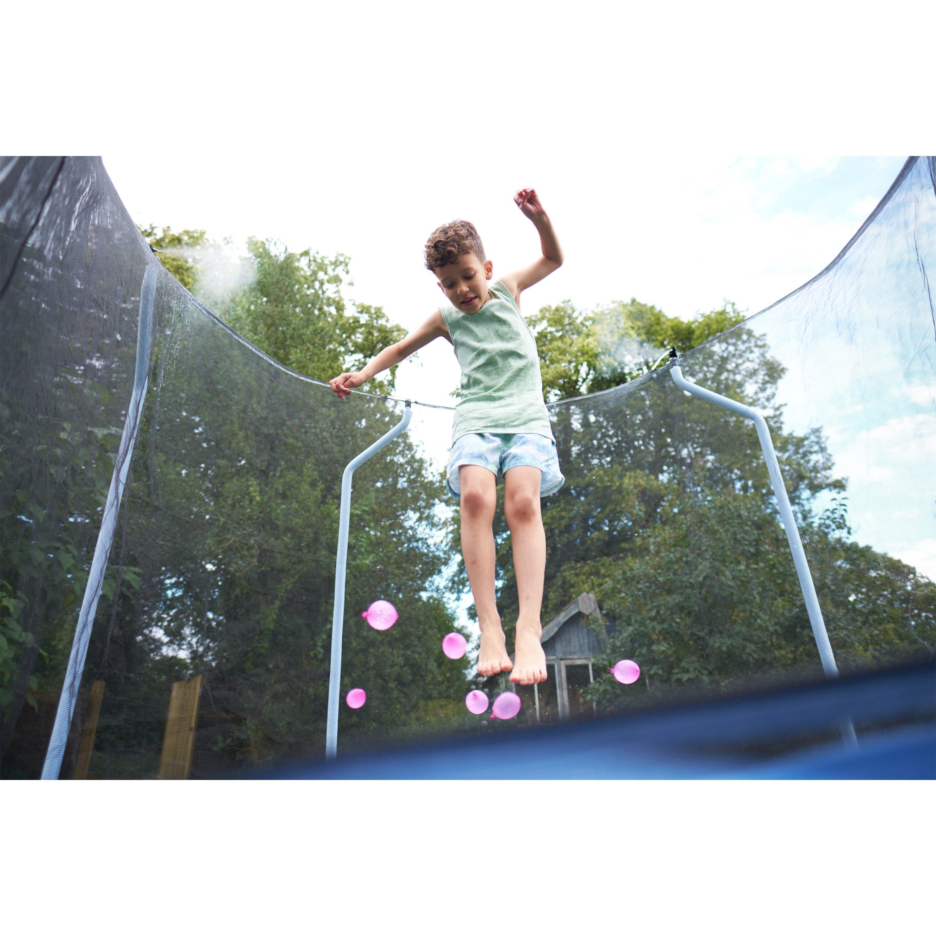 Blue - Plum Play - 12ft Wave Springsafe™ Trampoline and Enclosure with Mist - 6