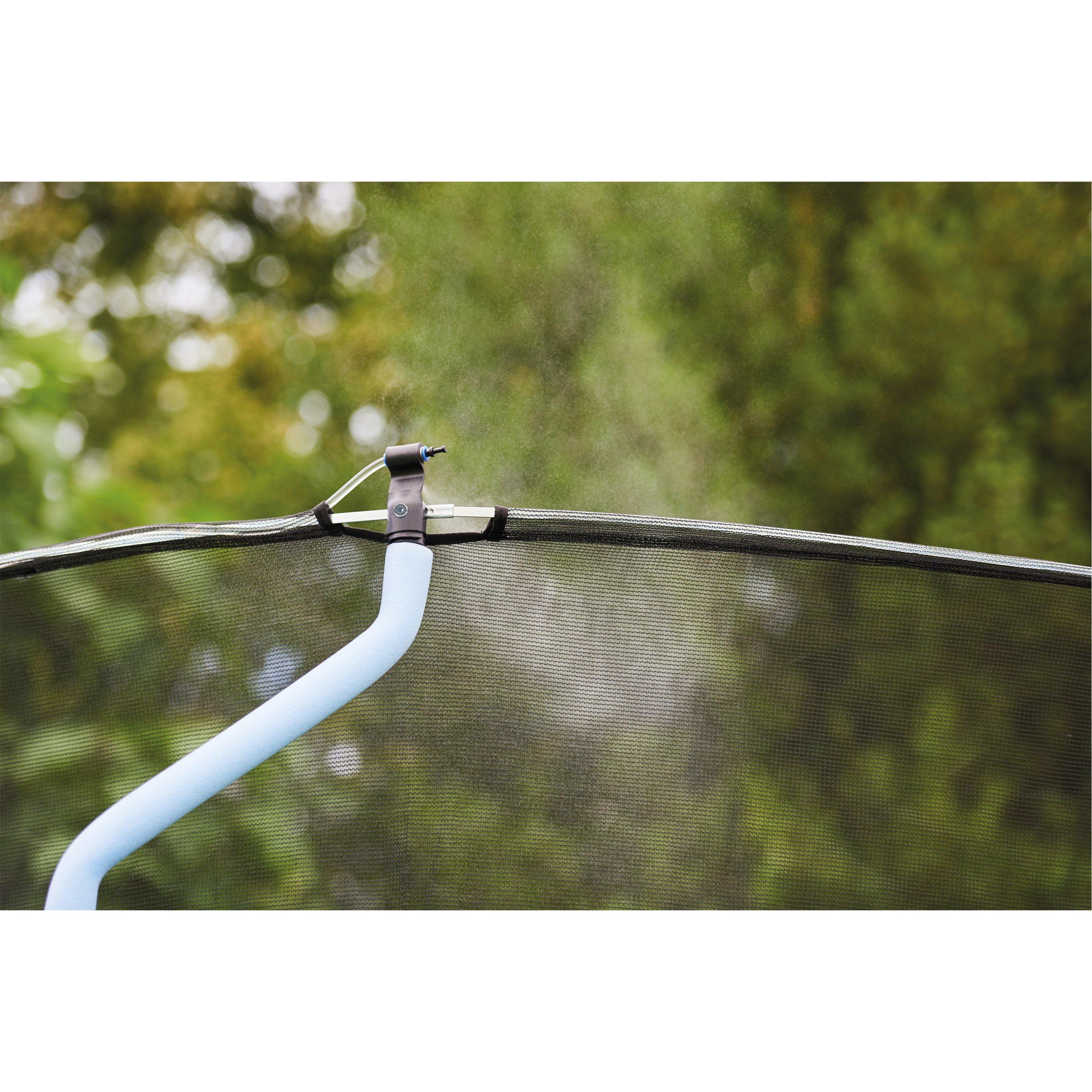 Blue - Plum Play - 12ft Wave Springsafe™ Trampoline and Enclosure with Mist - 8