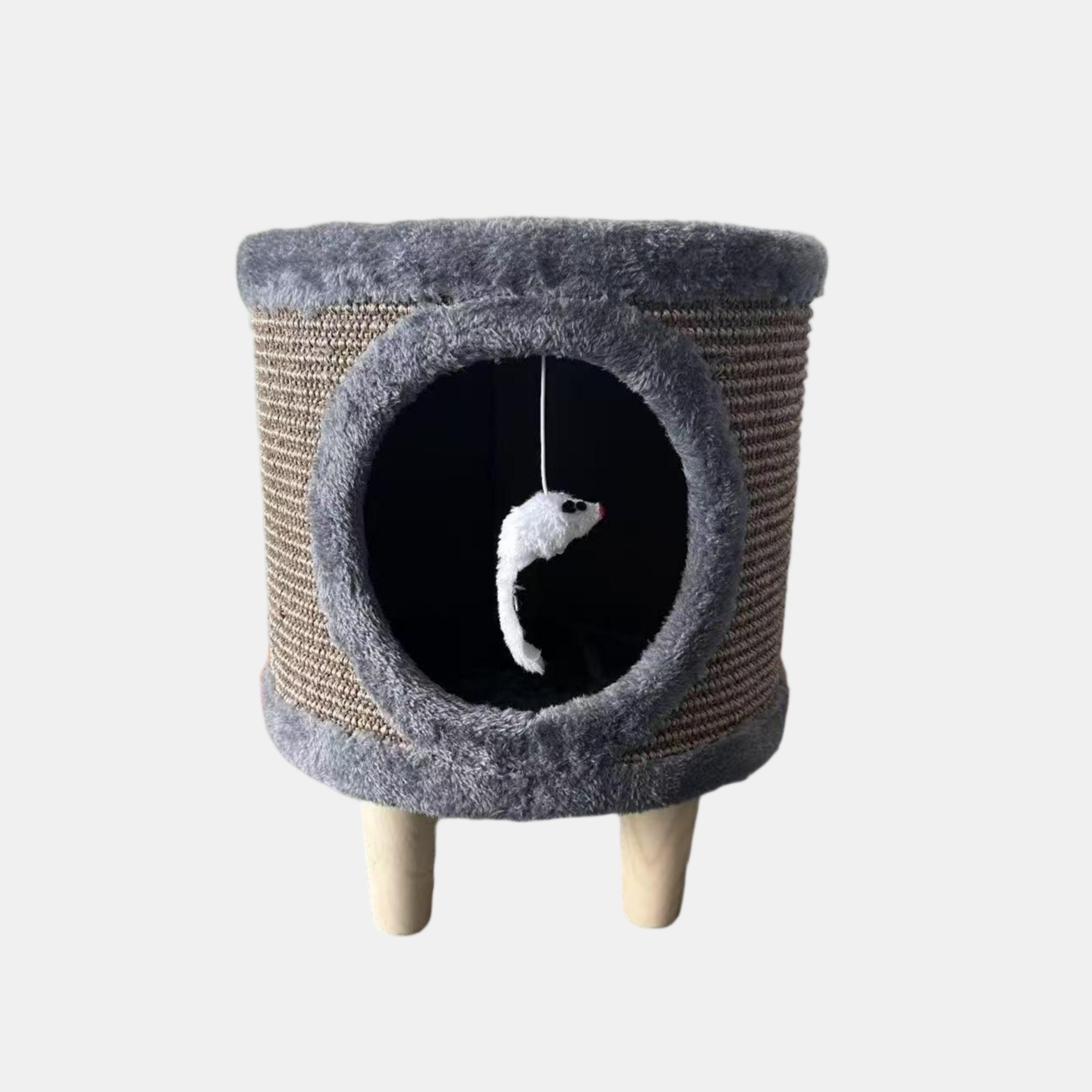 Grey - Waggy Tails - Cat House - 1