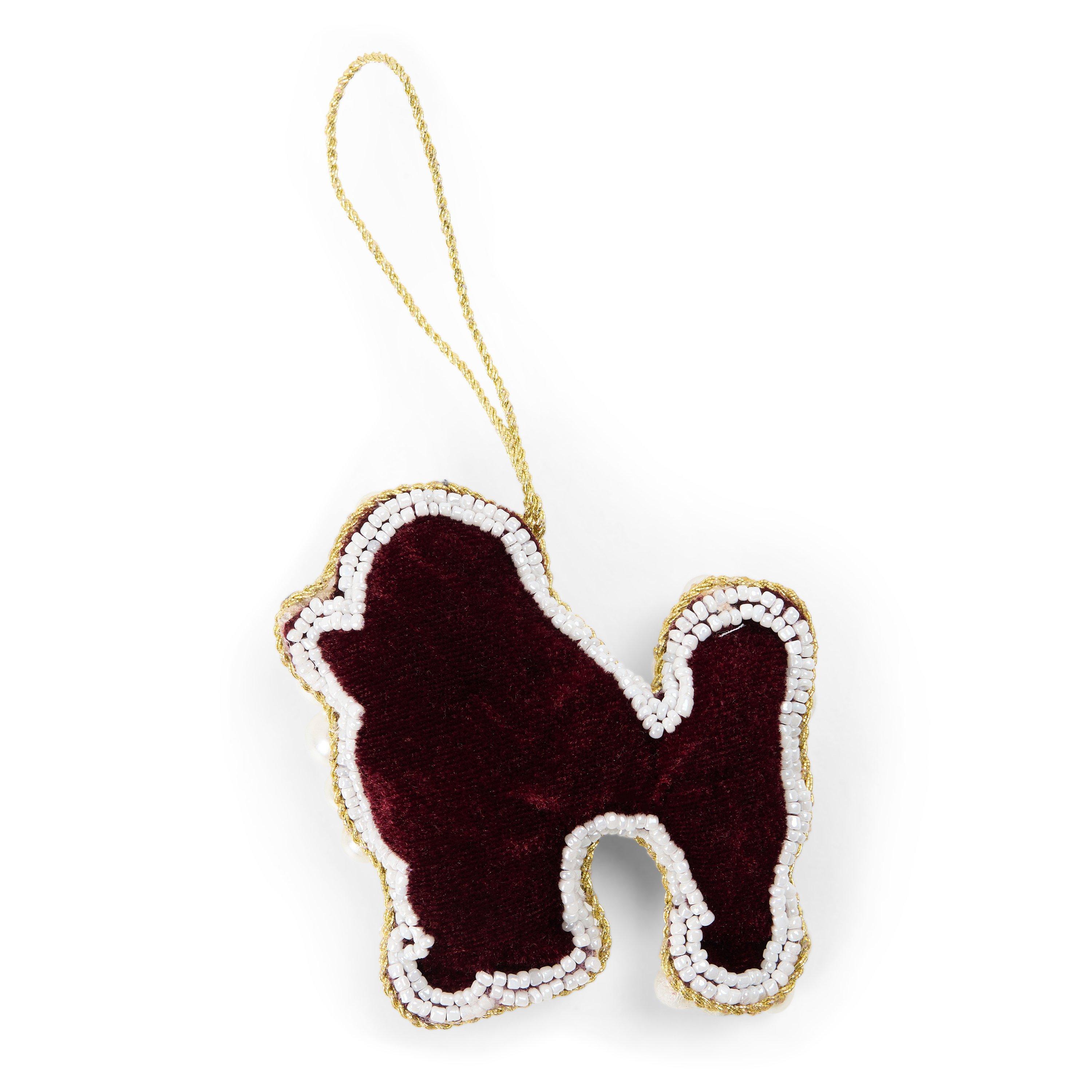 Poodle - Anna and Nina - Lux Beaded Christmas Ornament - 2