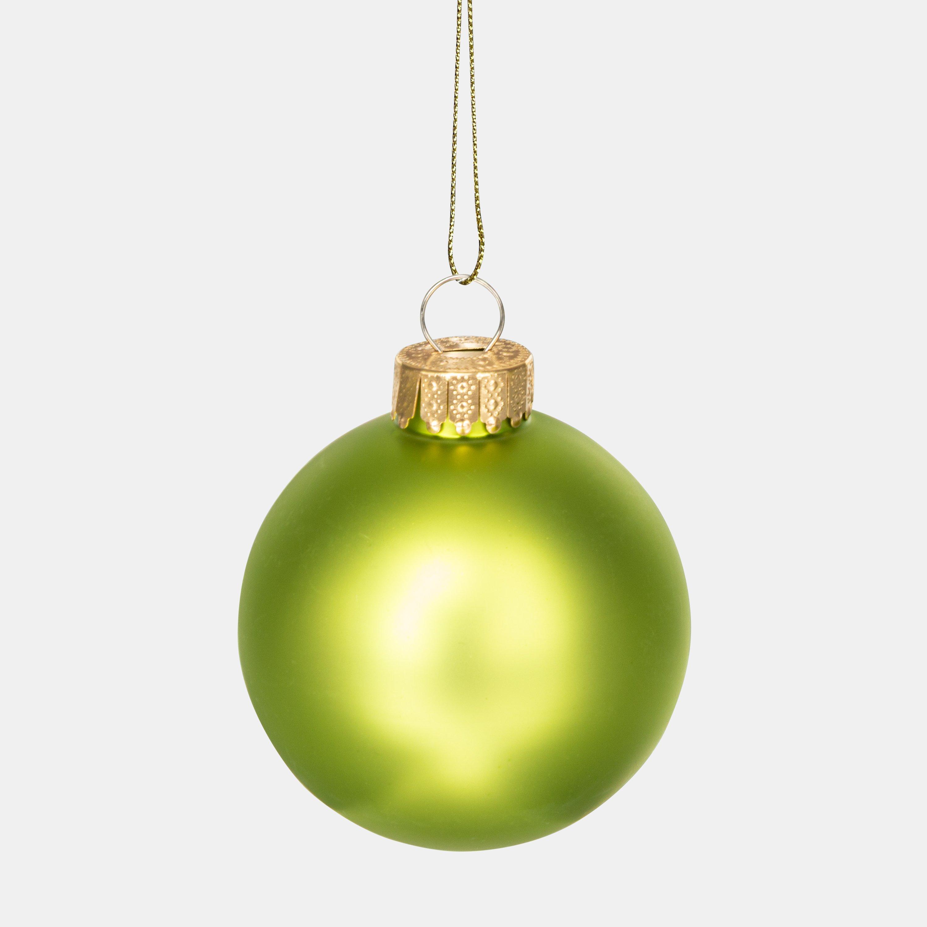 The Spirit Of Christmas 9pk 60mm Glass Bauble Multicolor