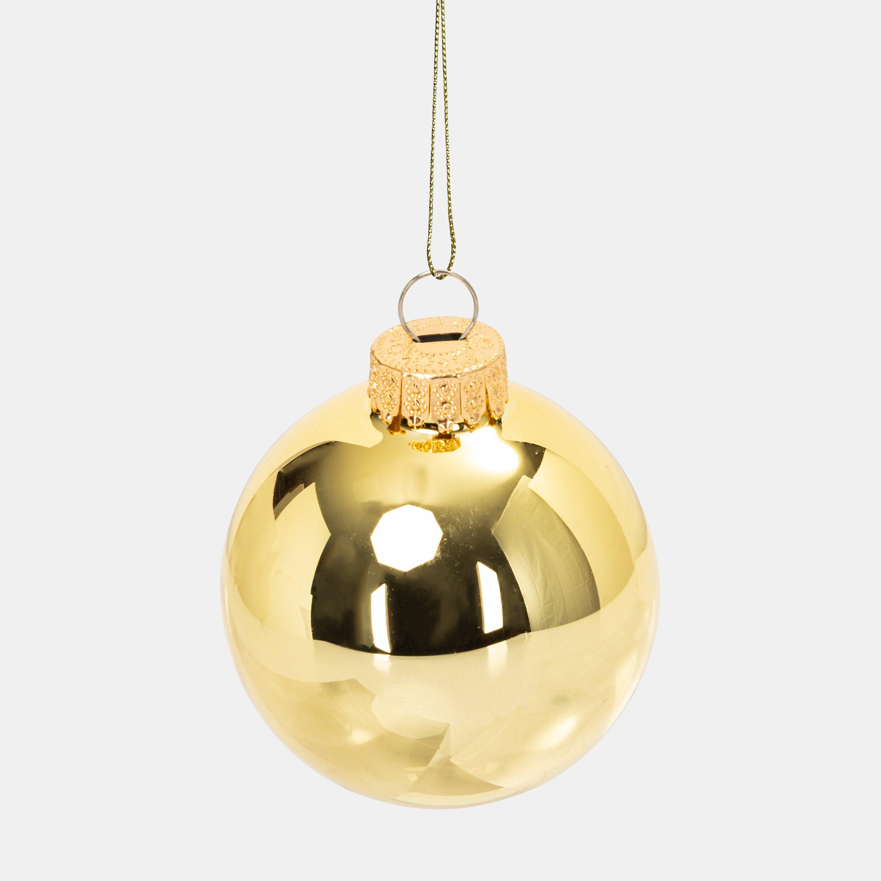 The Spirit Of Christmas 9pk 60mm Glass Bauble Multicolor