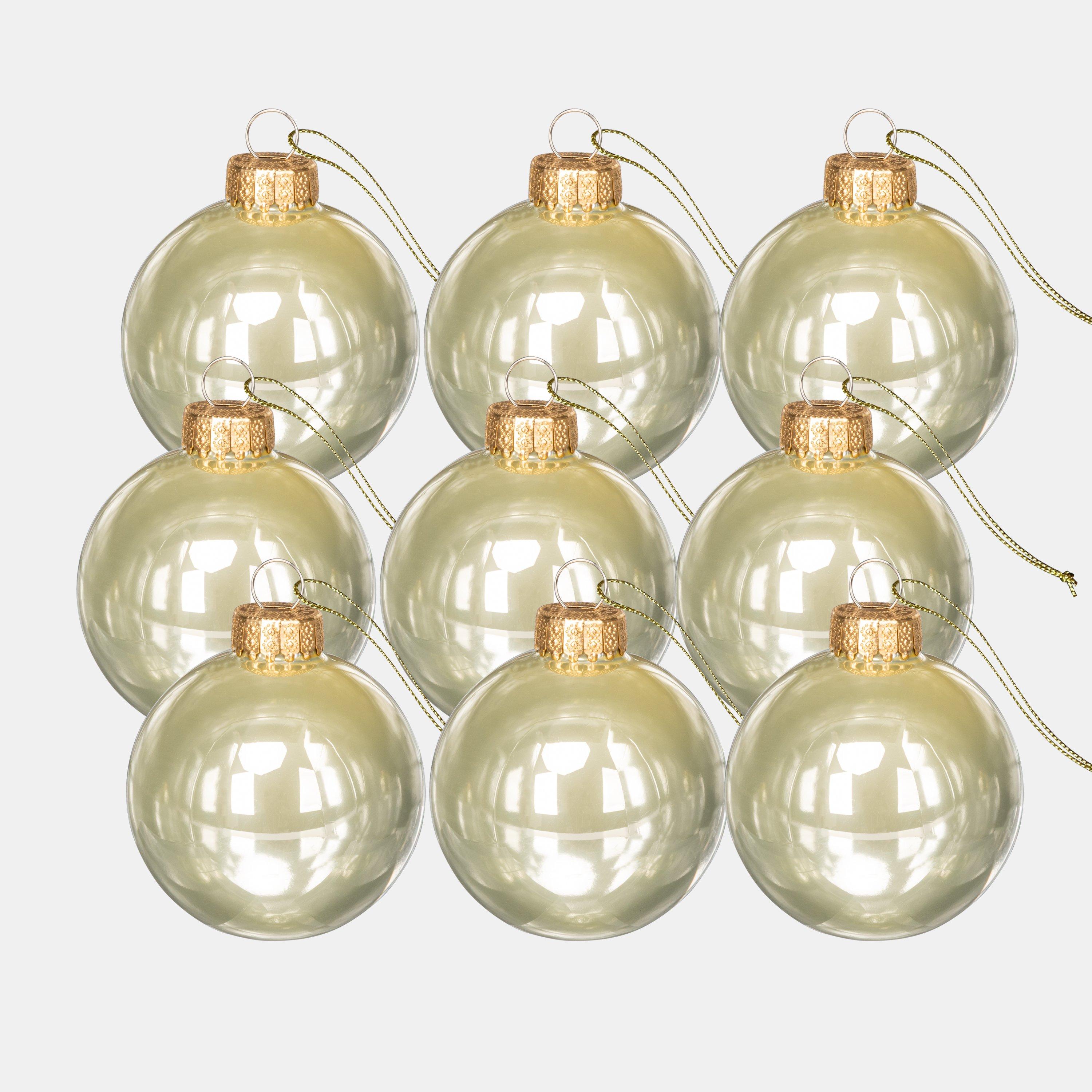 Oro Claro - The Spirit Of Christmas - 9pk 60mm Glass Bauble Multicolor - 2