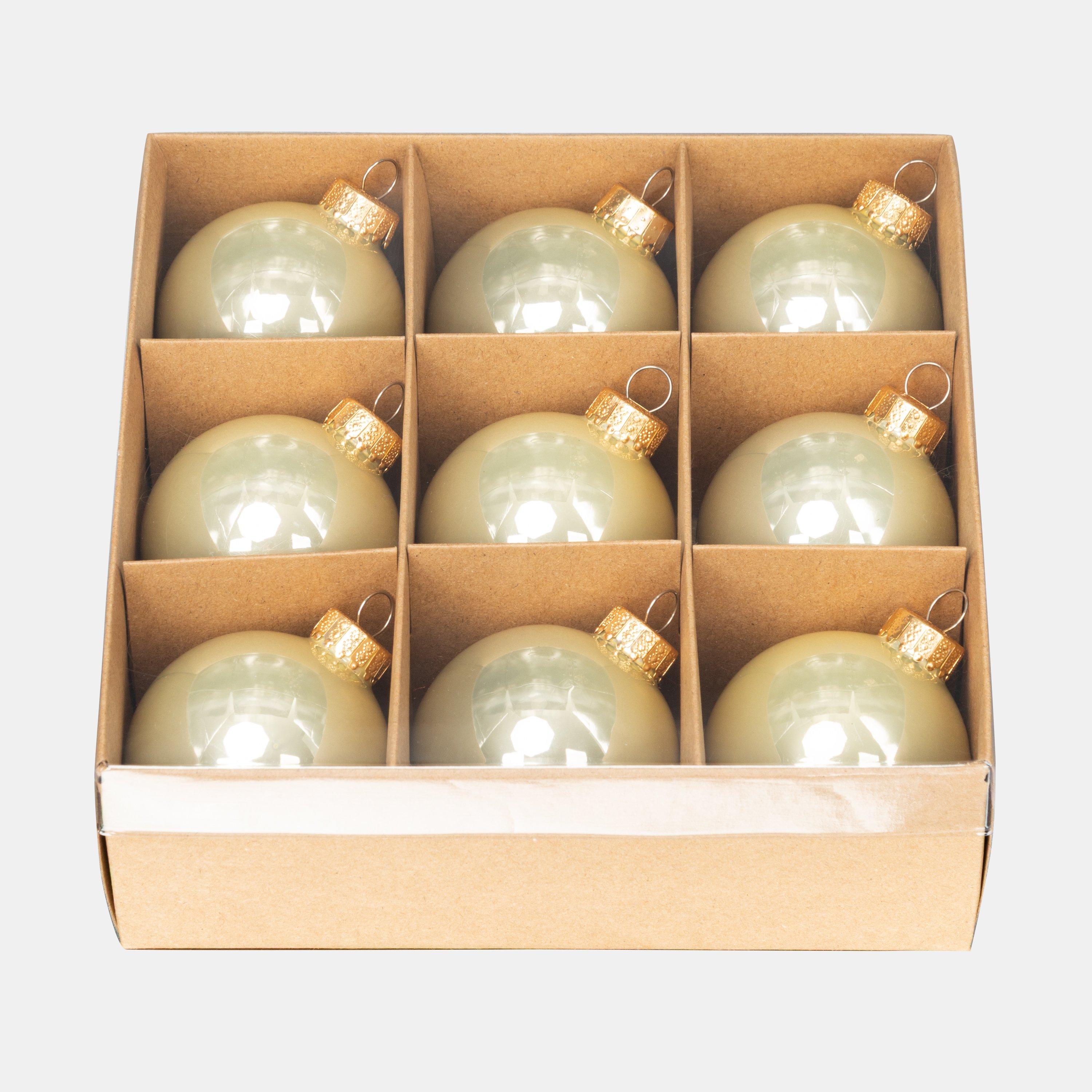 Oro Claro - The Spirit Of Christmas - 9pk 60mm Glass Bauble Multicolor - 3