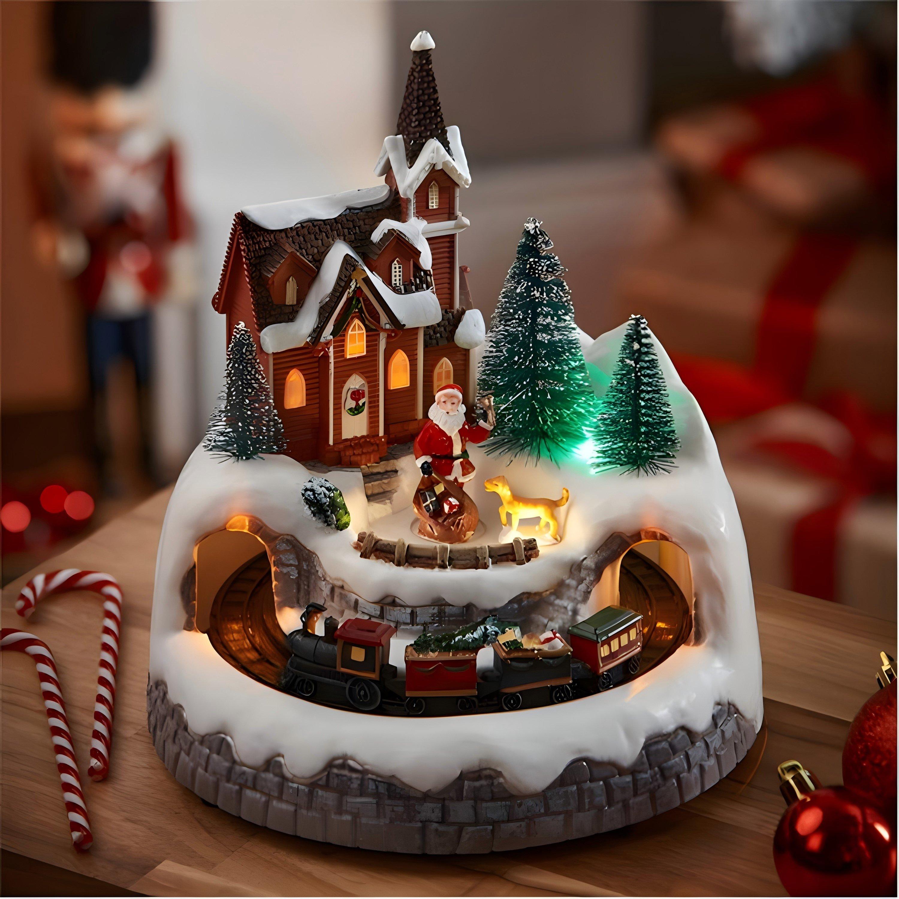 The Spirit Of Christmas LED Rotate Ornament 54 Xmas Scene One Size