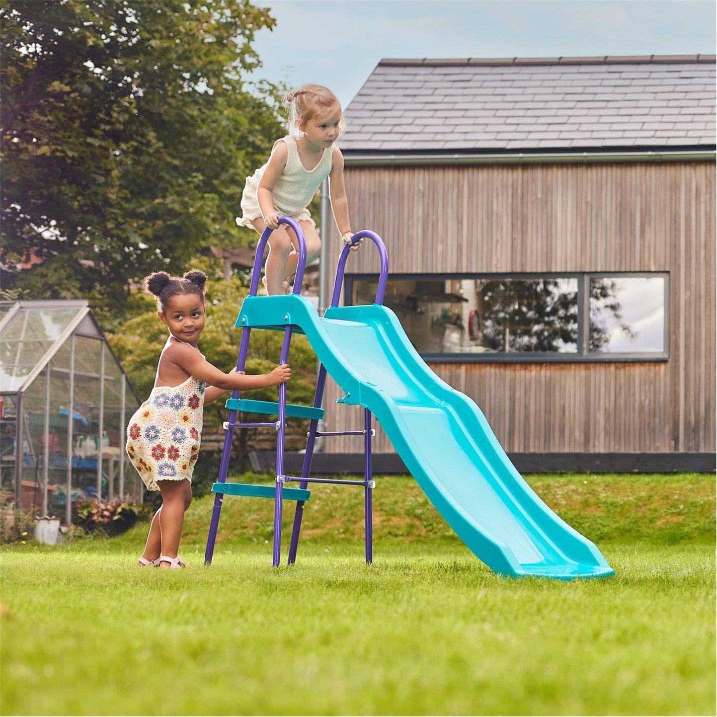 Blue/Purple - Plum Play - Plum 6ft Haumea Slide - Teal/Purple - 1