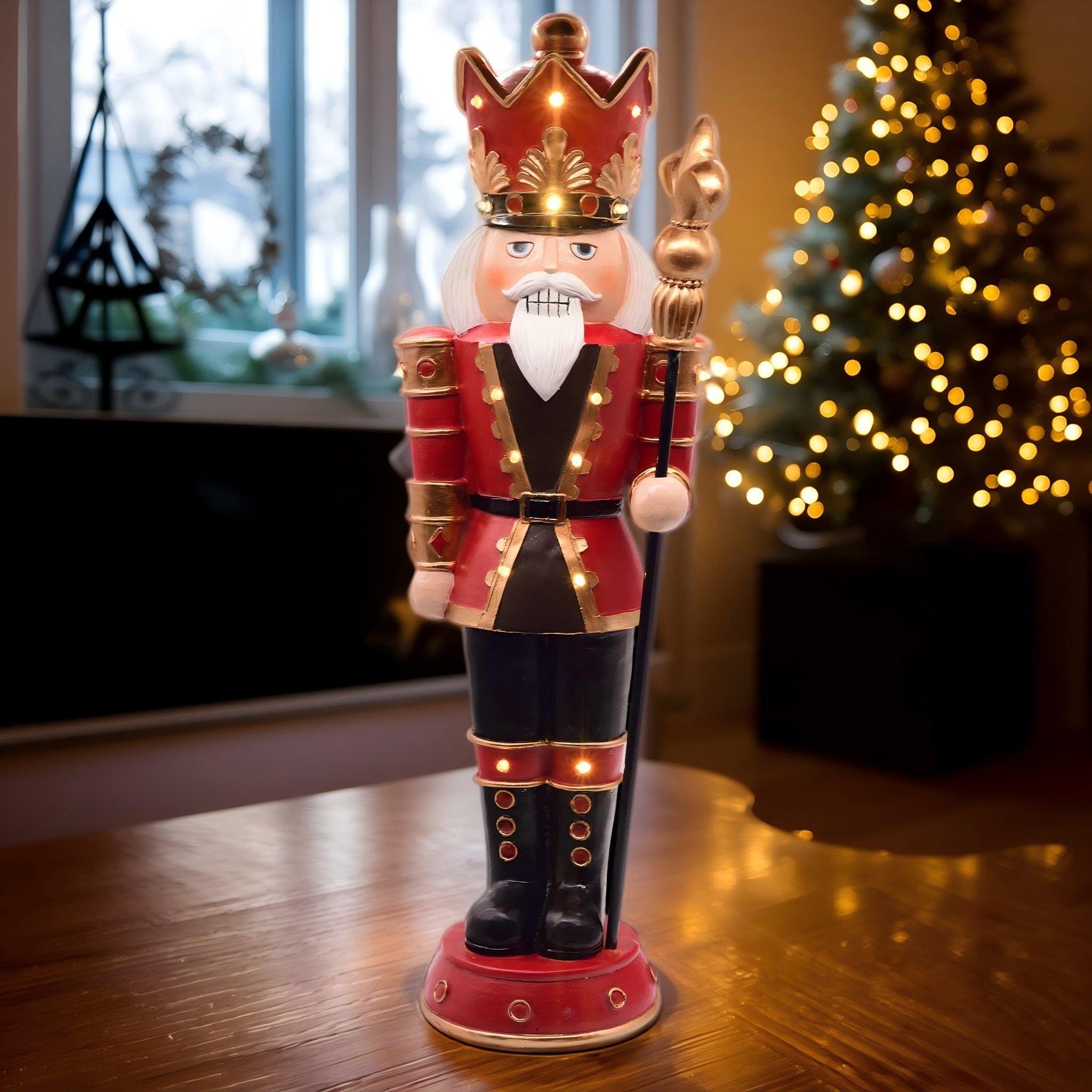 Rød - The Spirit Of Christmas - 60cm LED NutCracker 54 Red One Size