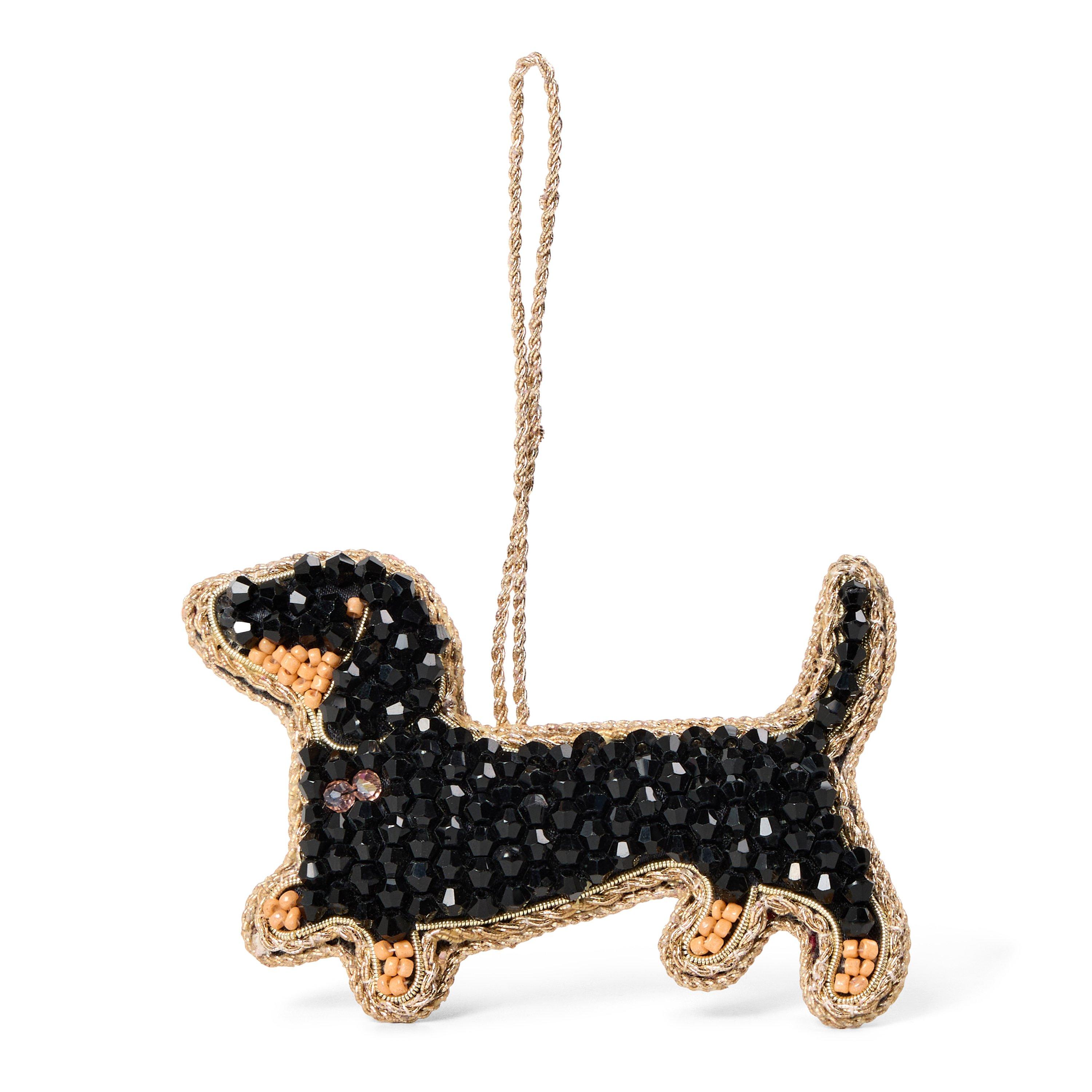 Dachshund - Anna and Nina - Anna Beaded Ornament 64