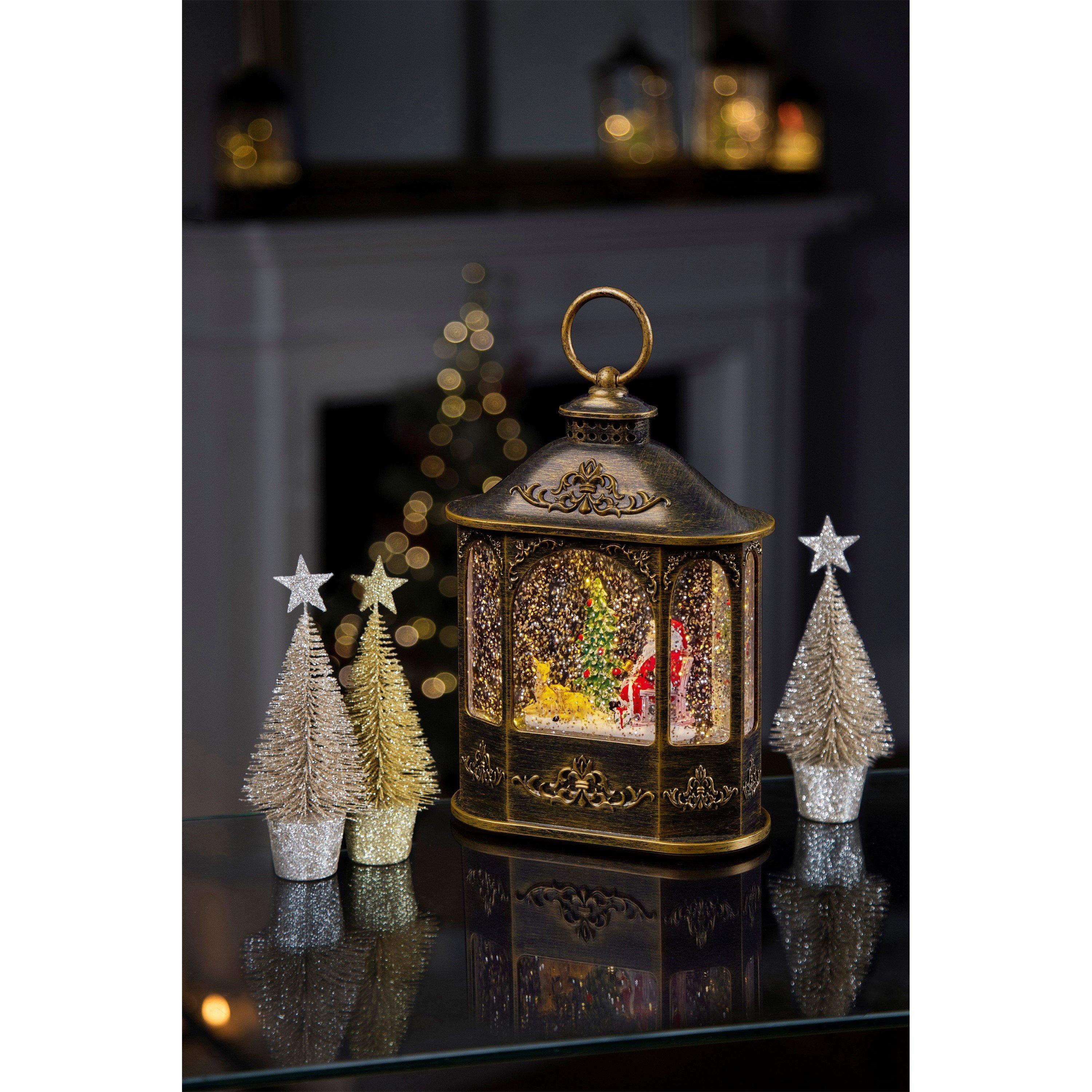 Brass - Premier Decorations - Look Festive Snow Globe Indoor Christmas Decoration - 2