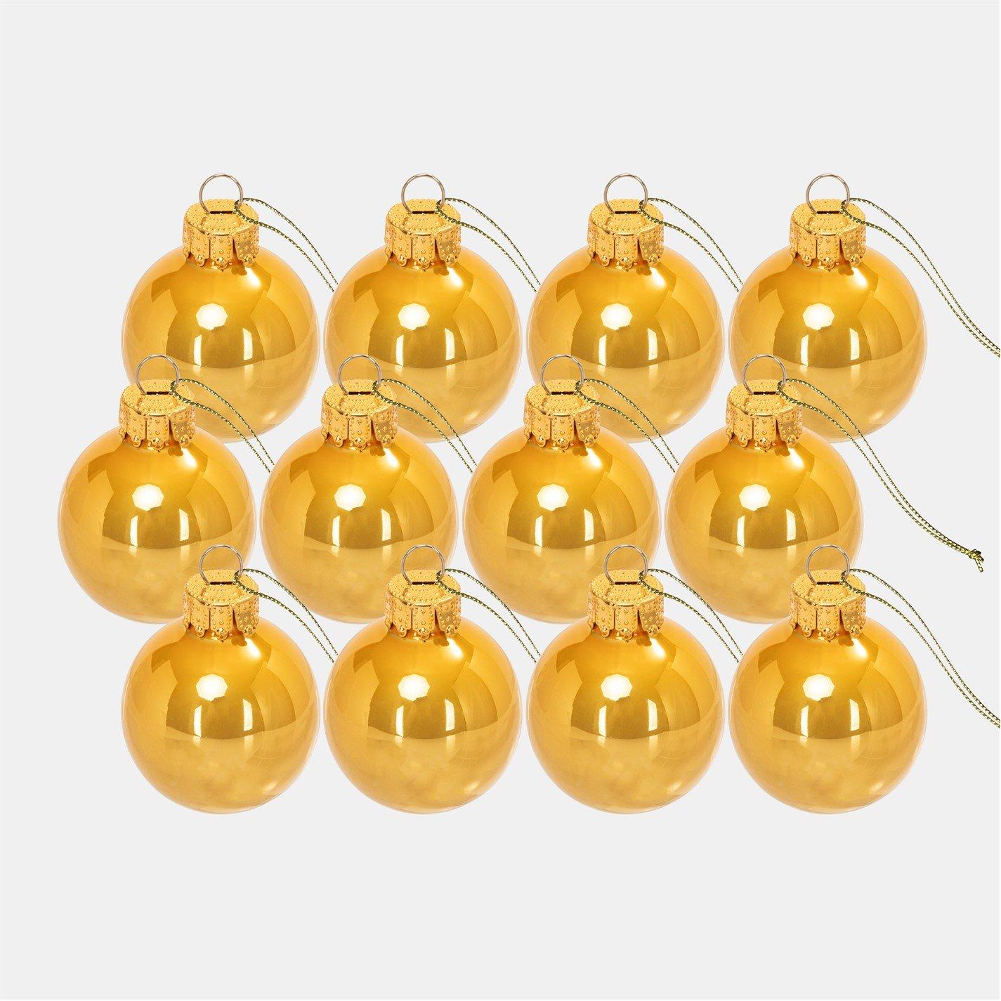 12pk 35mm Glass Bauble 99 one size