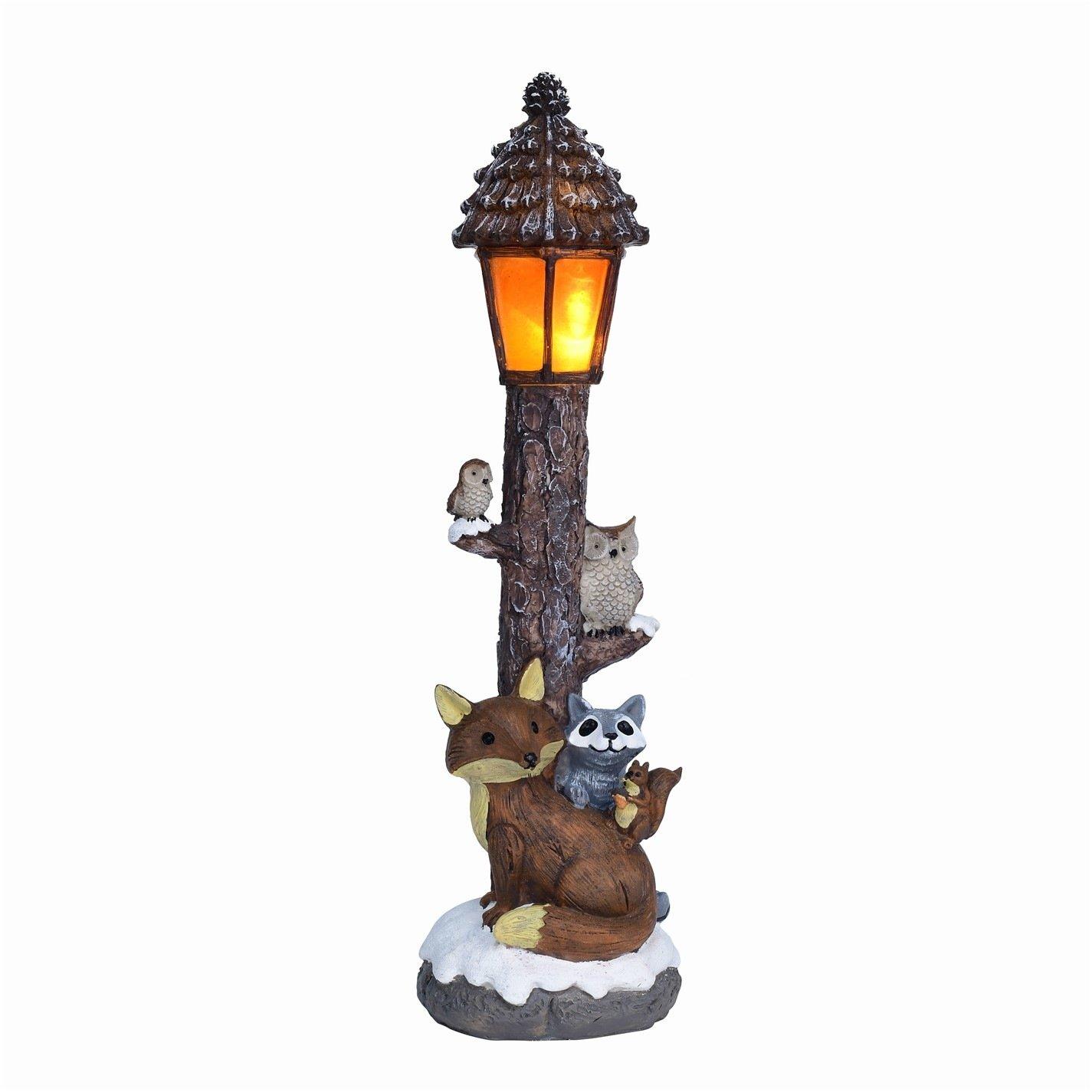 Fox - The Spirit Of Christmas - Light Up Woodland Lampost - 3