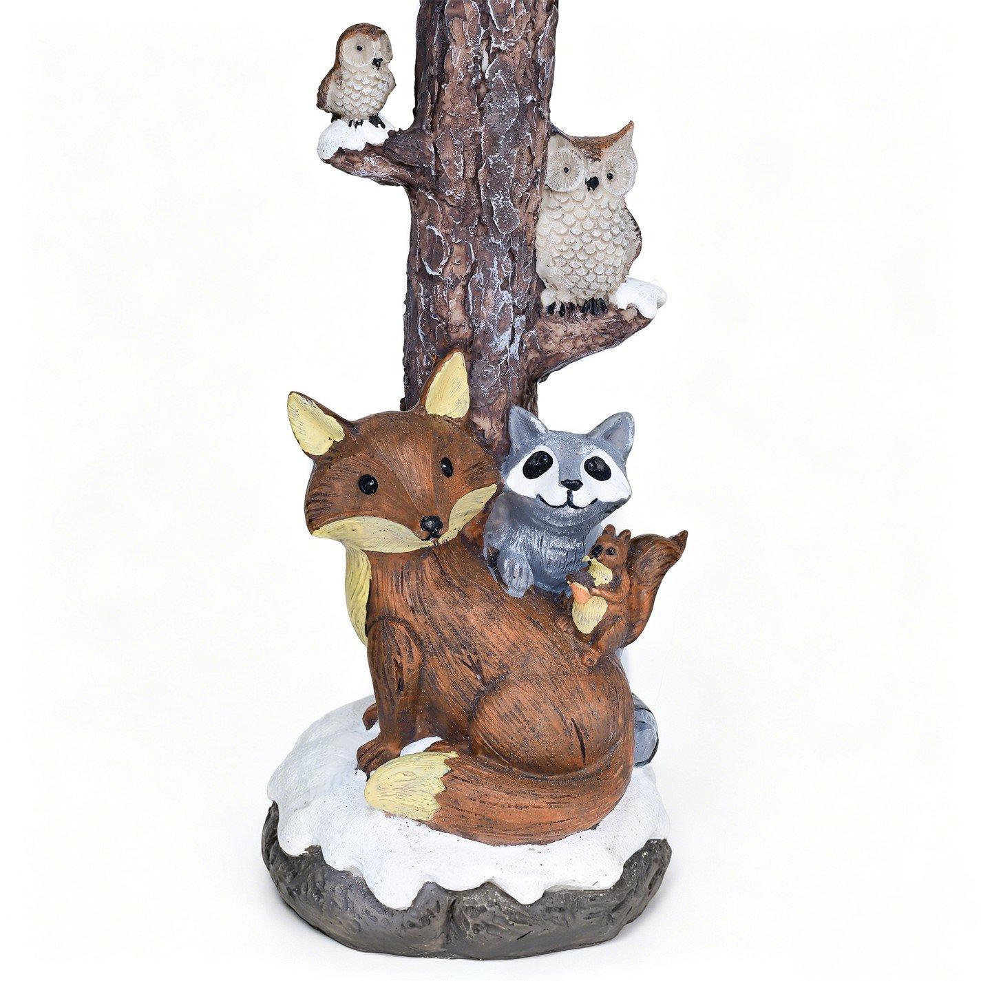 Fox - The Spirit Of Christmas - Light Up Woodland Lampost - 4