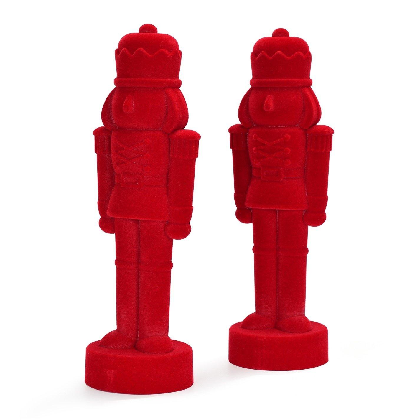Nutrackers - The Spirit Of Christmas - Flocked Nutcrackers Set of 2 - 2