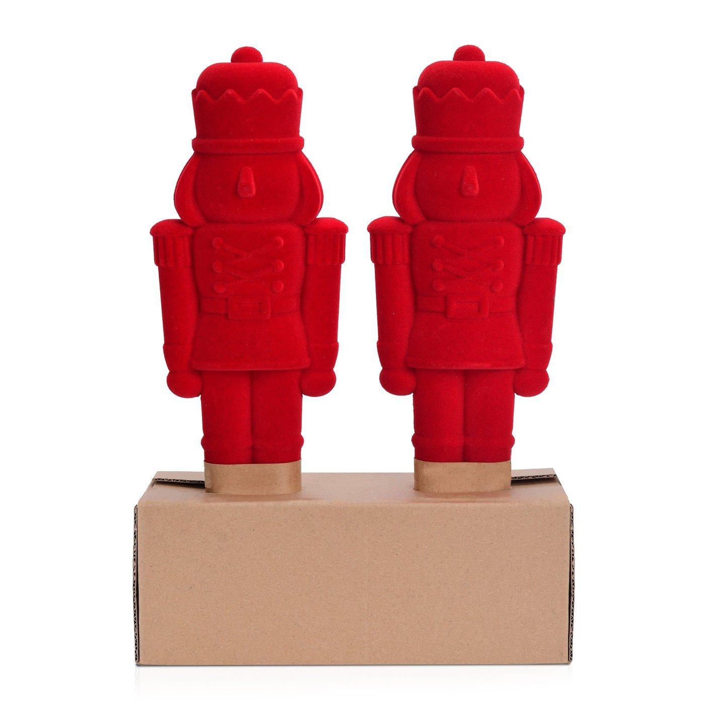 Nutrackers - The Spirit Of Christmas - Flocked Nutcrackers Set of 2 - 3