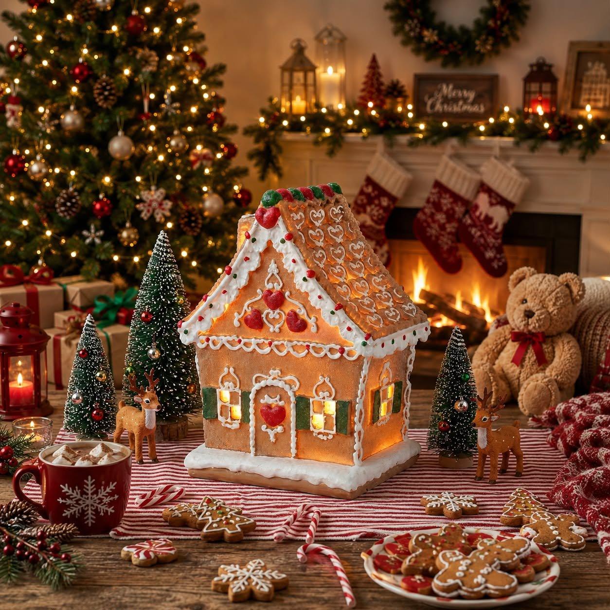Xmas - The Spirit Of Christmas - Decorated House Ornament - 1