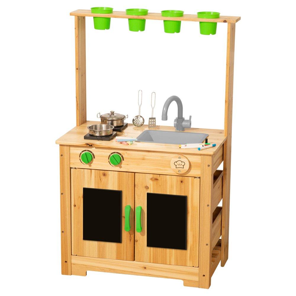 Tooky Toy  Kids Wooden Creative Mud Kitchen - 
