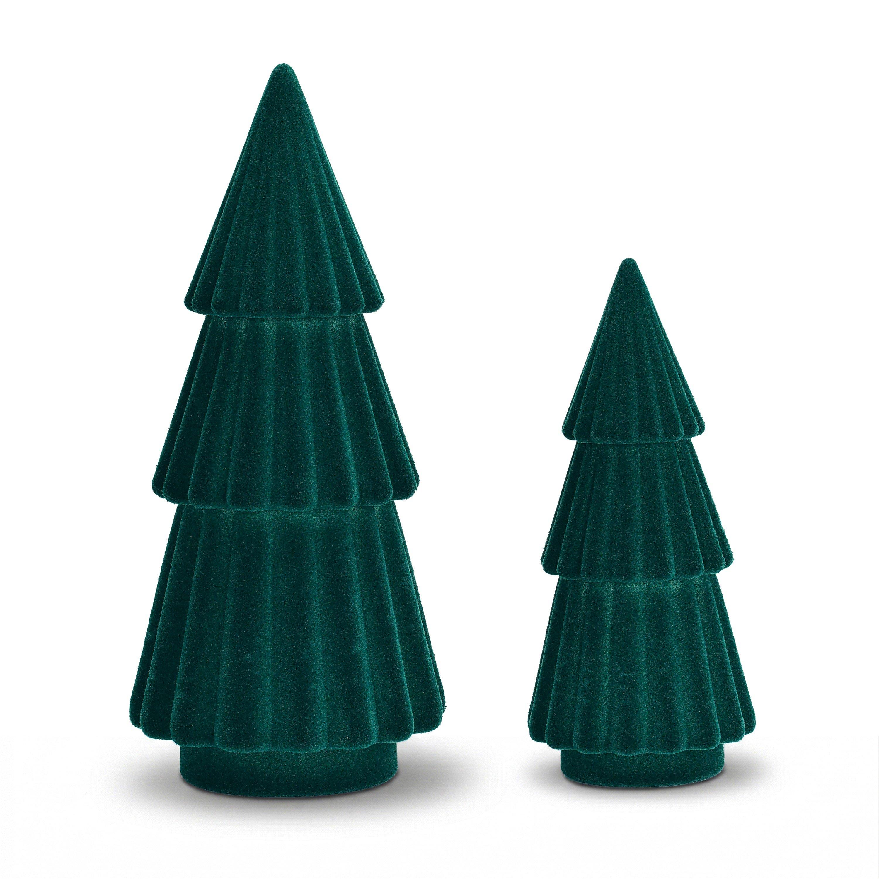 Trees - The Spirit Of Christmas - Flocked Winter Trees Set of 2 - 2