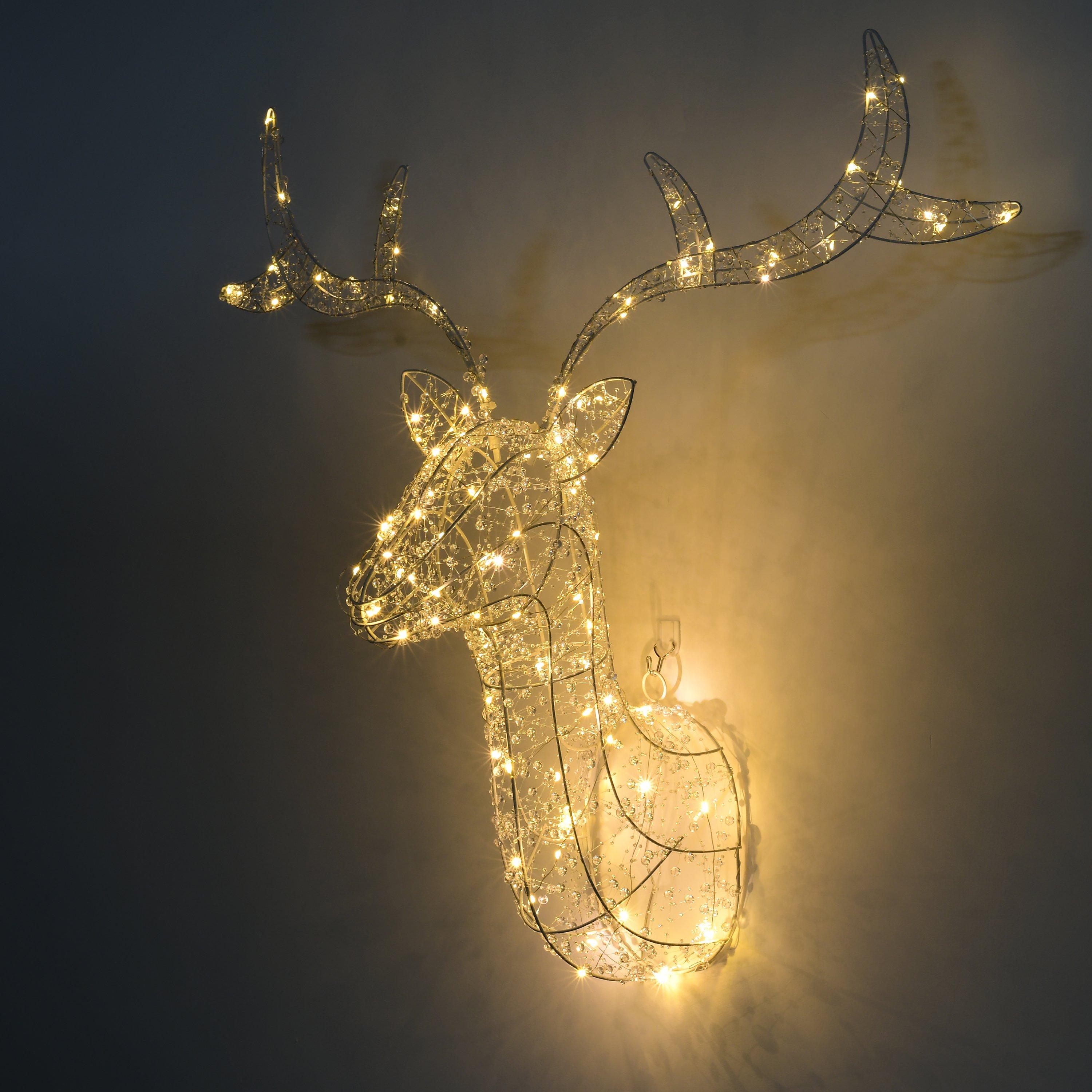 Clear - The Spirit Of Christmas - Stag Head with Lights - 5